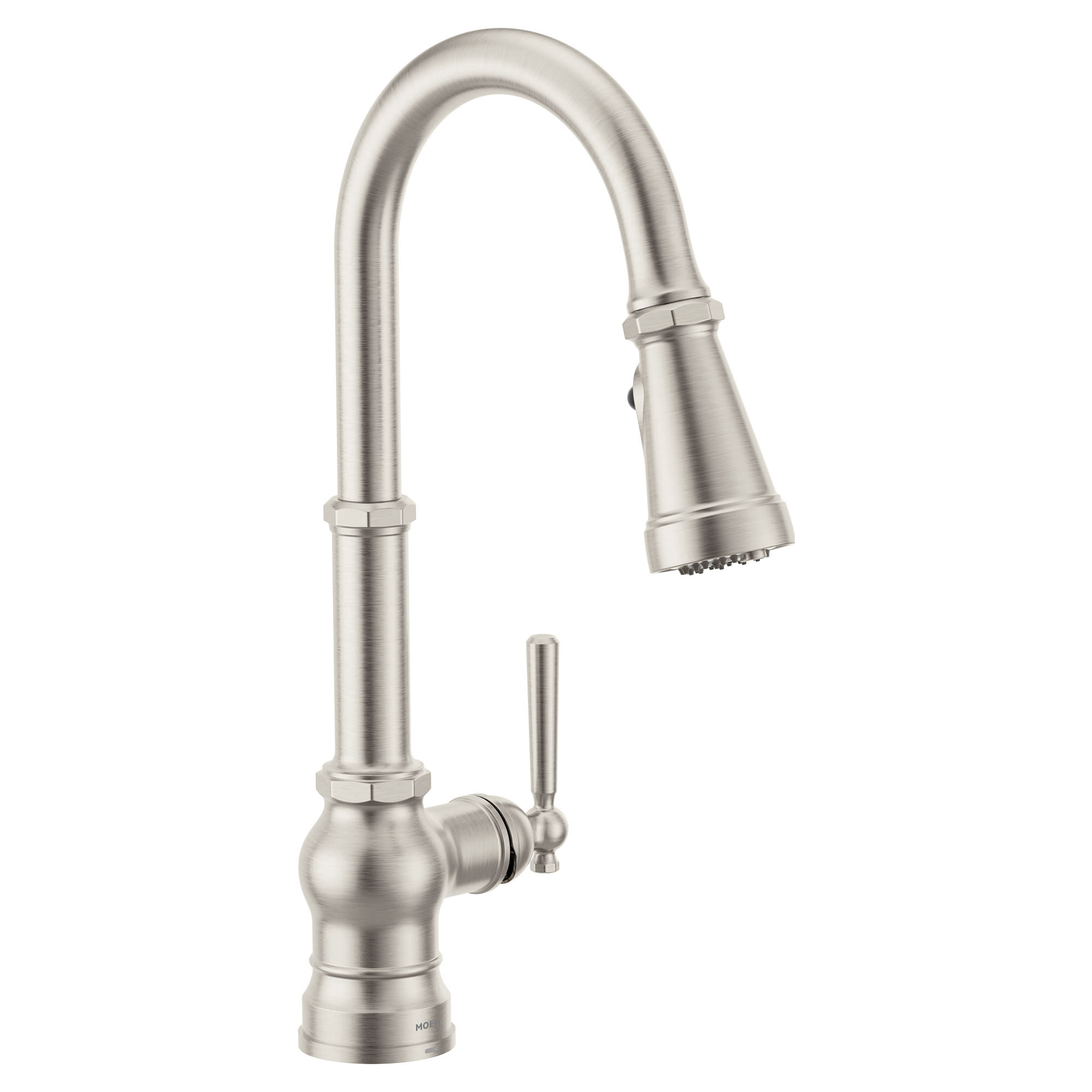 Moen FS72003 Paterson 1.5 GPM Single Hole Pull Down Kitchen Faucet Spot Resist Stainless Faucet Kitchen Single Handle