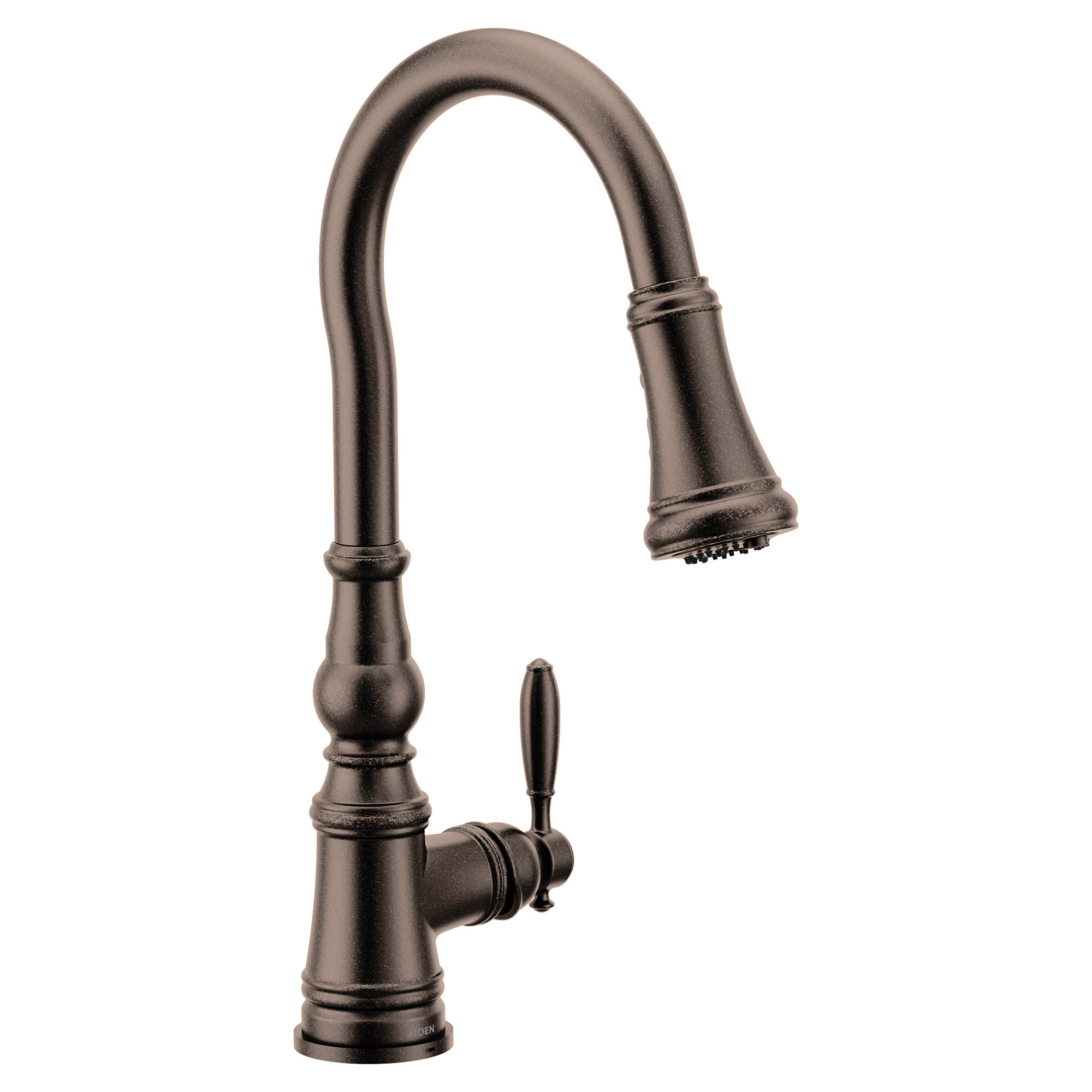 Moen FS73004 Weymouth 1.5 GPM Single Hole Pull Down Kitchen Faucet Oil Rubbed Bronze Faucet Kitchen Single Handle