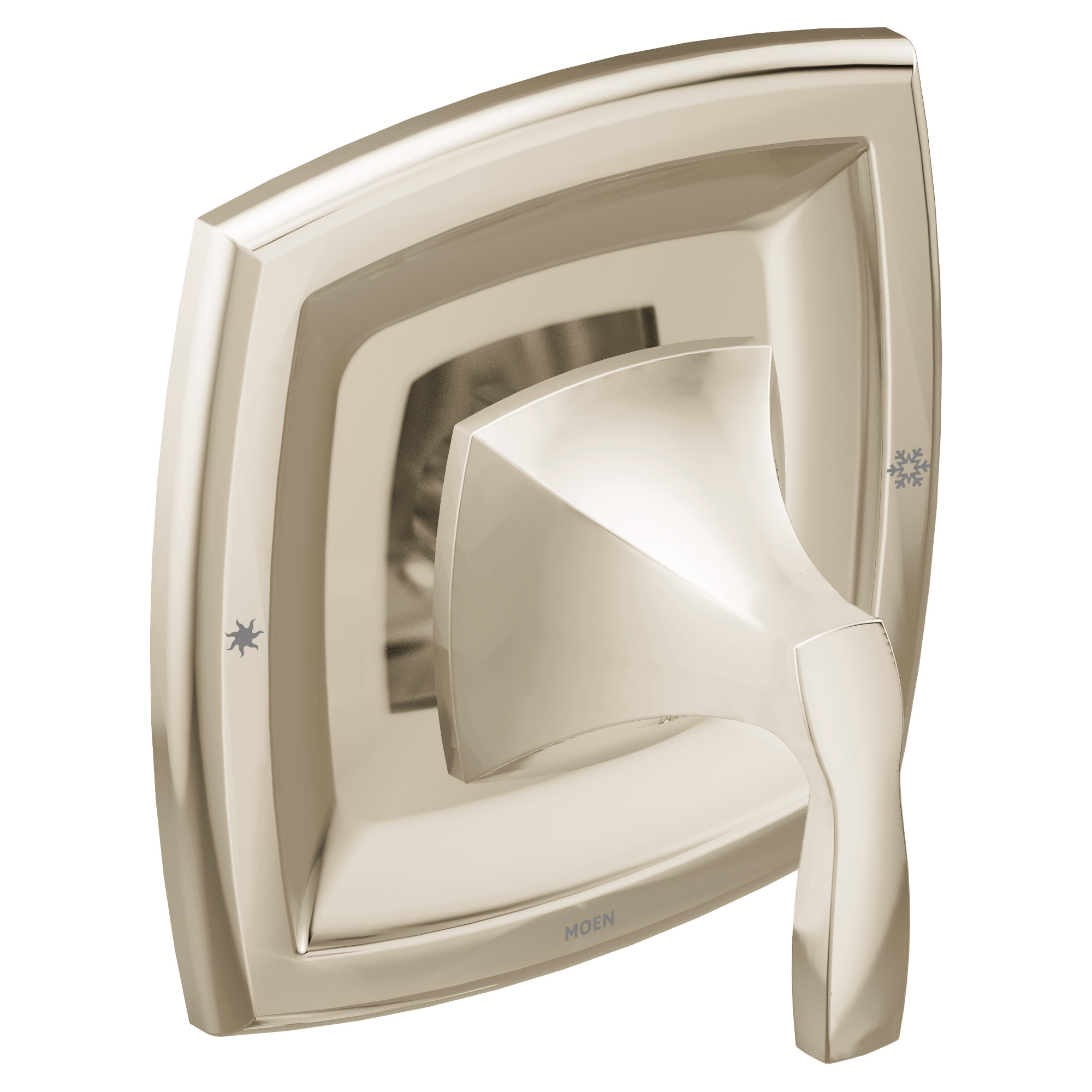 Photos - Shower System Moen T2691 Voss Single Handle Posi-Temp Pressure Balanced Valve Trim Only Polished Nickel Showers Valve Trim On (Less Valve)