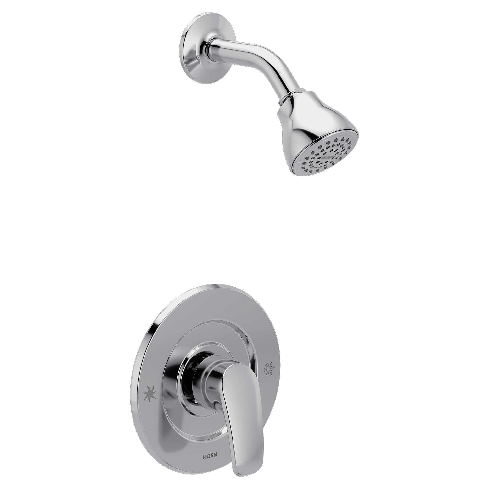 Moen TL5473 Chateau Shower Only Trim Package with 2.5 GPM Single Function Shower Head Polished Chrome Showers Shower Only Traditional