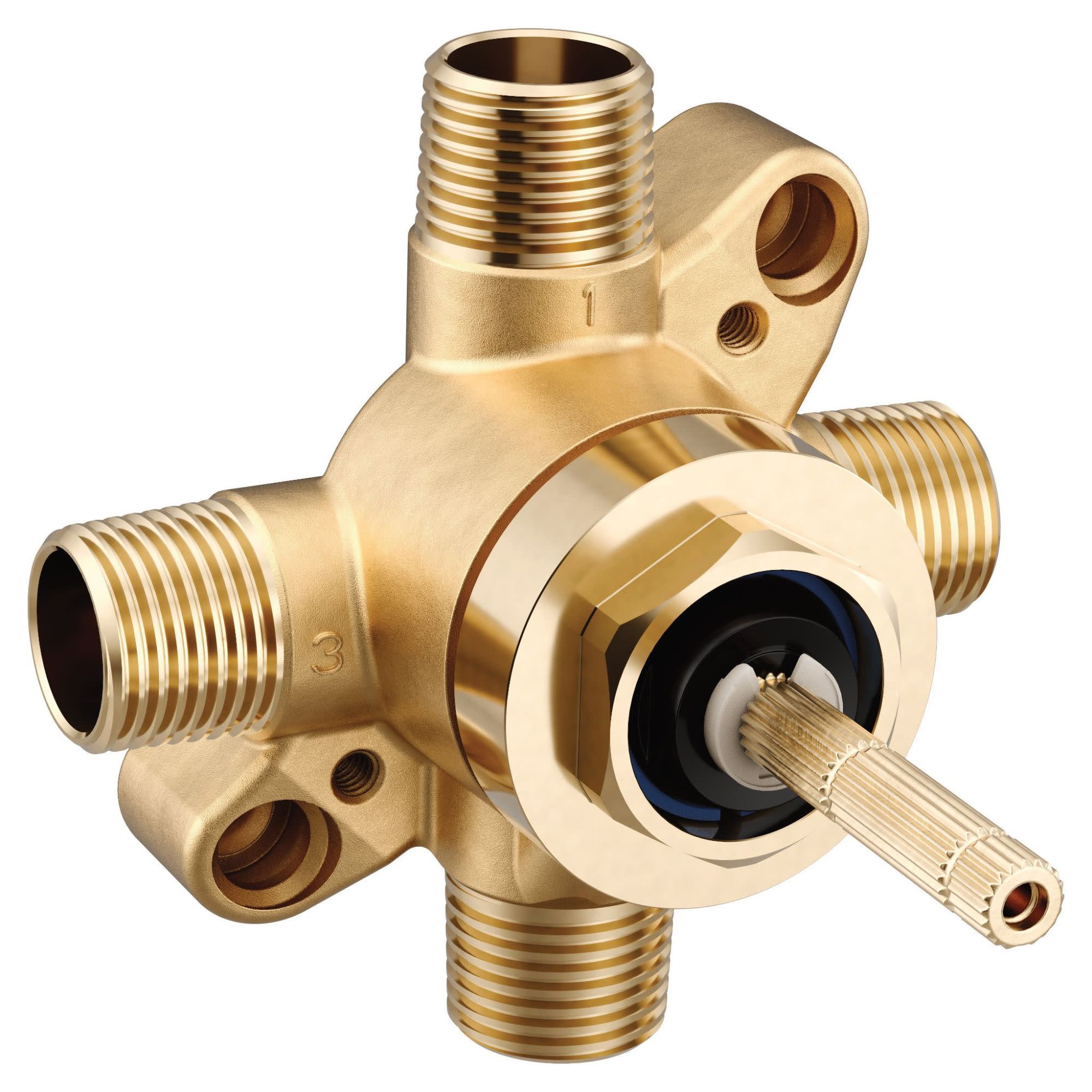 Photos - Shower Trap / Waste Moen U361CI M-Core 3 or 6 Function 1/2" CC and IPS Diverter Valve Valves Rough In Valves Shower Diverter Valves 