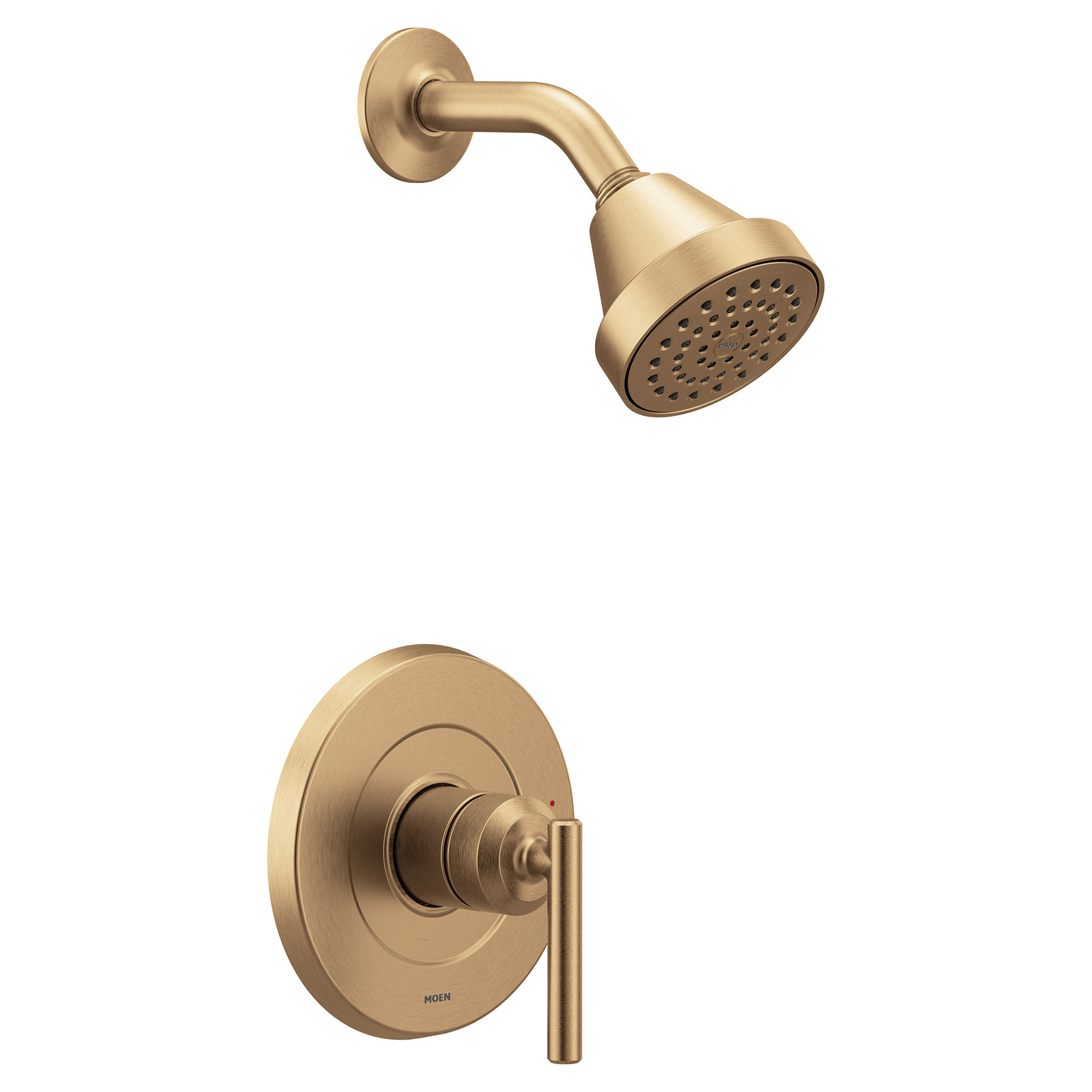 Moen UT2902EP Gibson Shower Only Trim Package with 1.75 GPM Single Function Shower Head Bronzed Gold Showers Shower Only Pressure Balanced