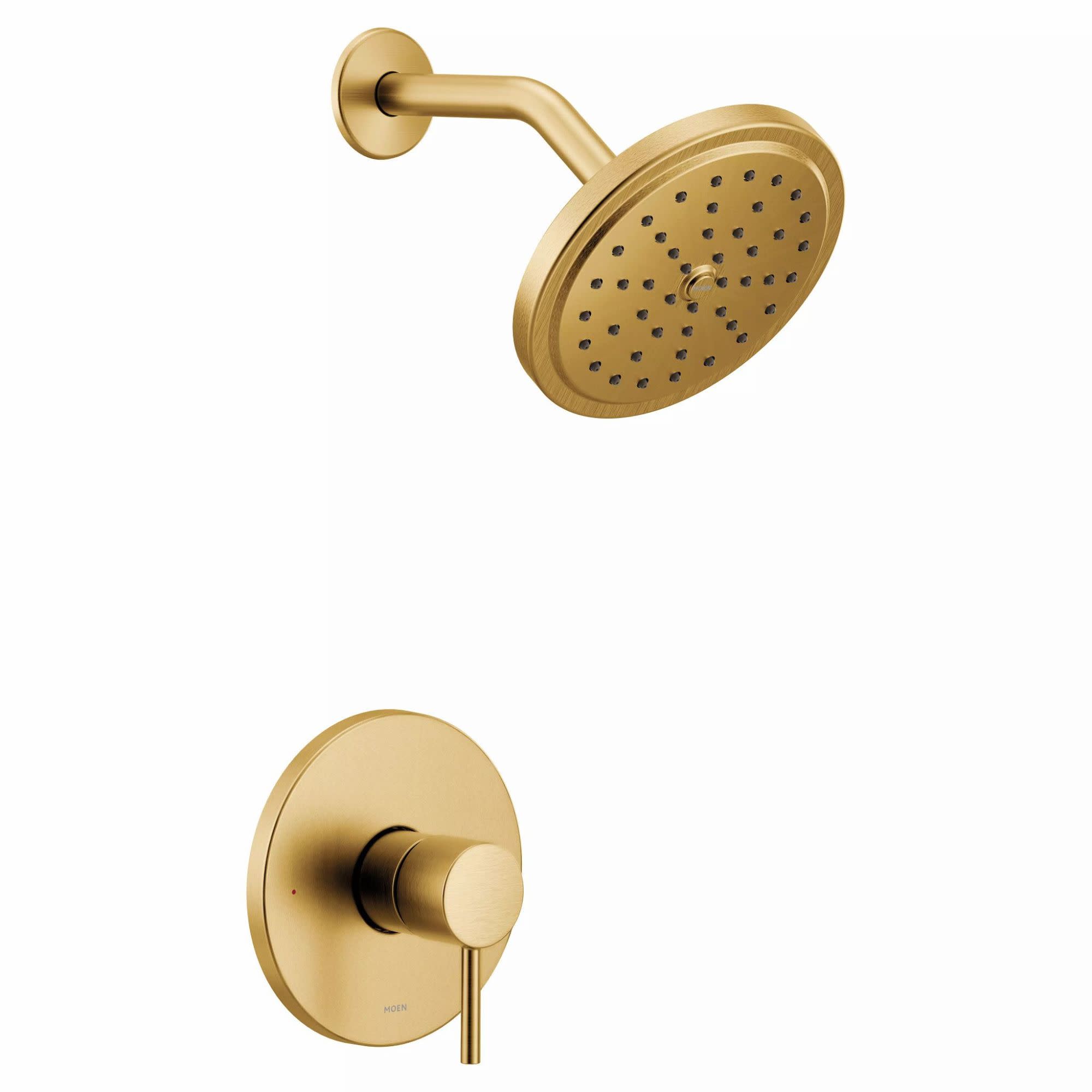 Moen UT3292 Align Single Function Pressure Balanced Valve Trim Only with Single Lever Handle - Less Rough In Brushed Gold Showers Shower Only Pressure