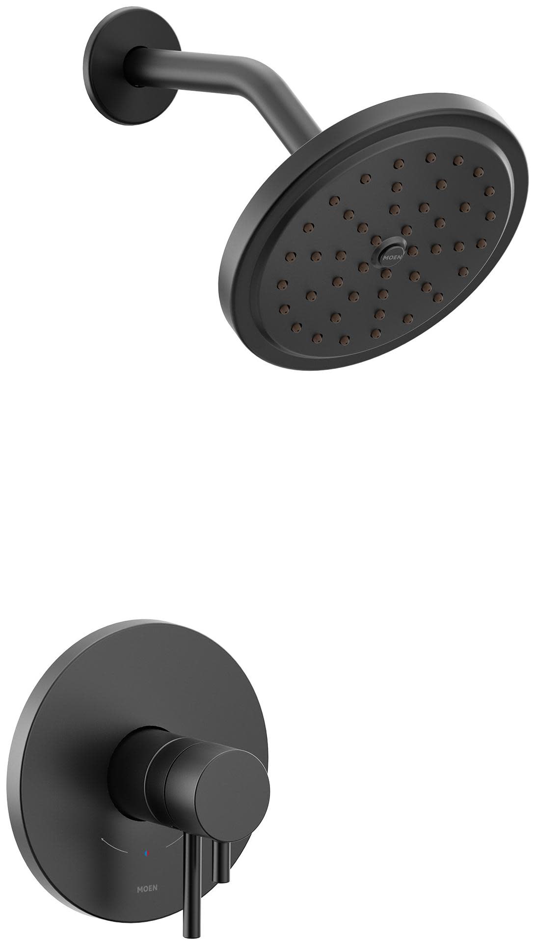 Moen UT4292EP Align M-CORE 4-Series Shower Only Trim Package with 1.75 GPM Single Function Shower Head Matte Black Showers Shower Only Pressure