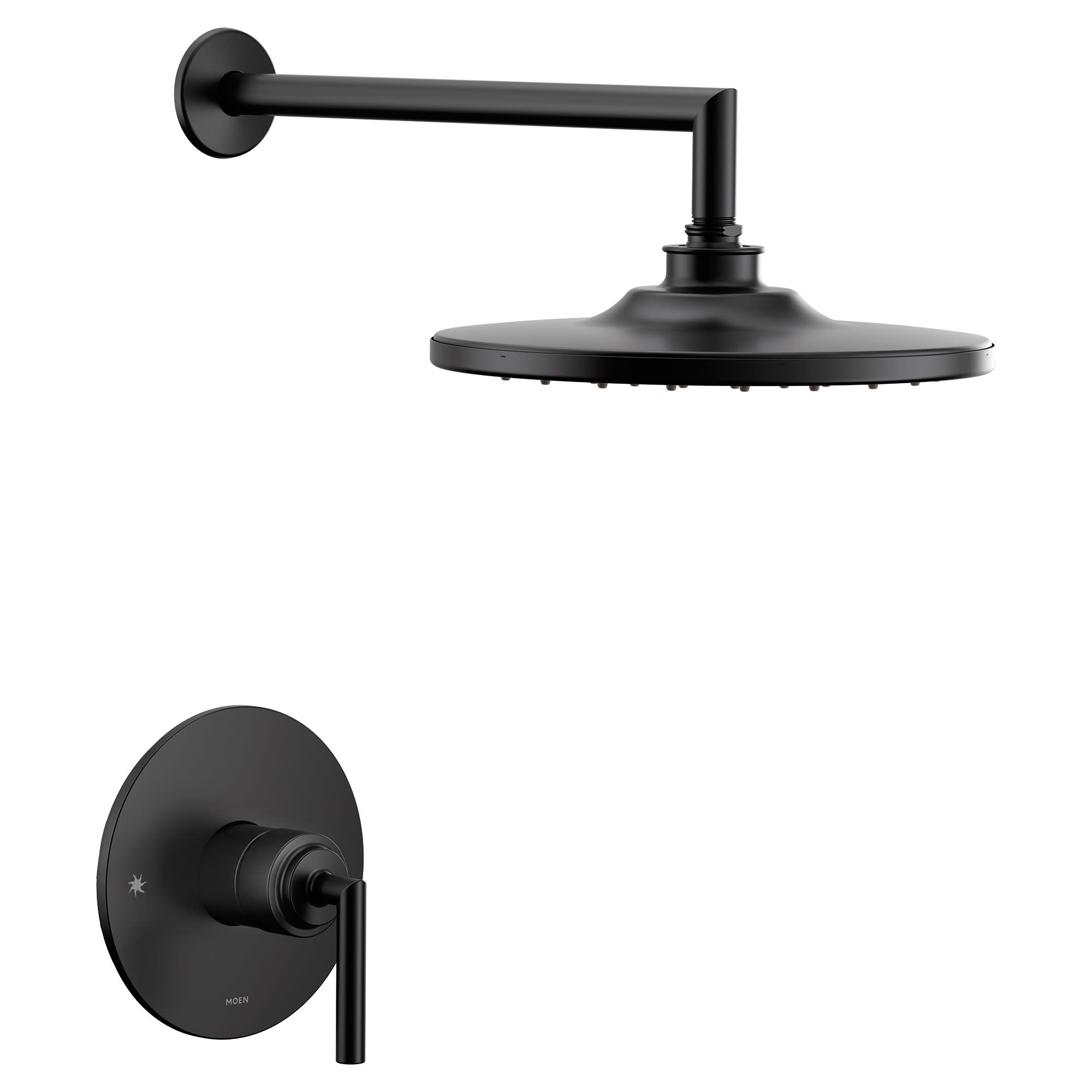 Moen UTS32002EP Arris Single Function Pressure Balanced Valve Trim Only with Single Lever Handle Matte Black Showers Shower Only Pressure Balanced