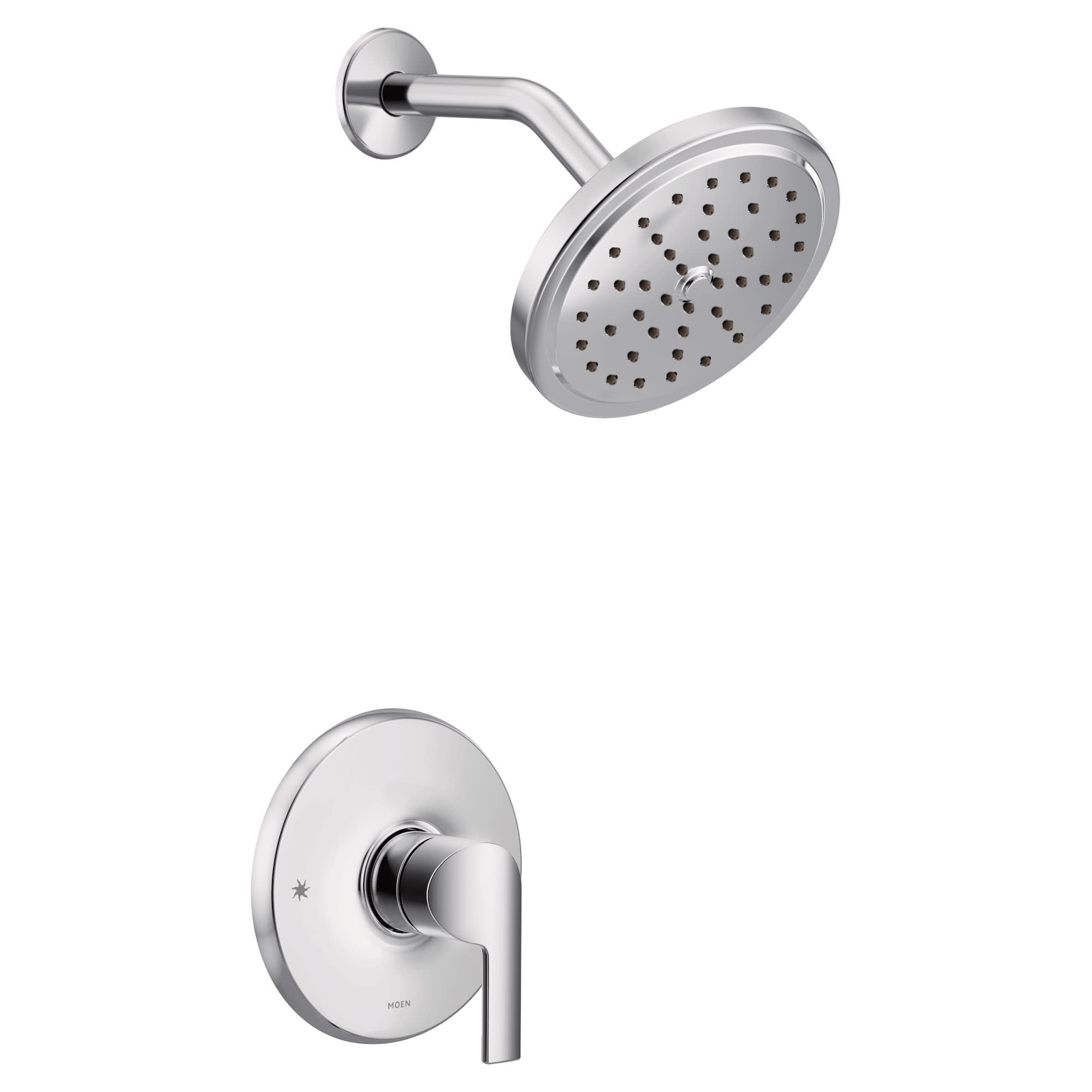 Moen UTS3202 Doux Single Function Pressure Balanced Valve Trim Only with Single Lever Handle Chrome Showers Shower Only Pressure Balanced