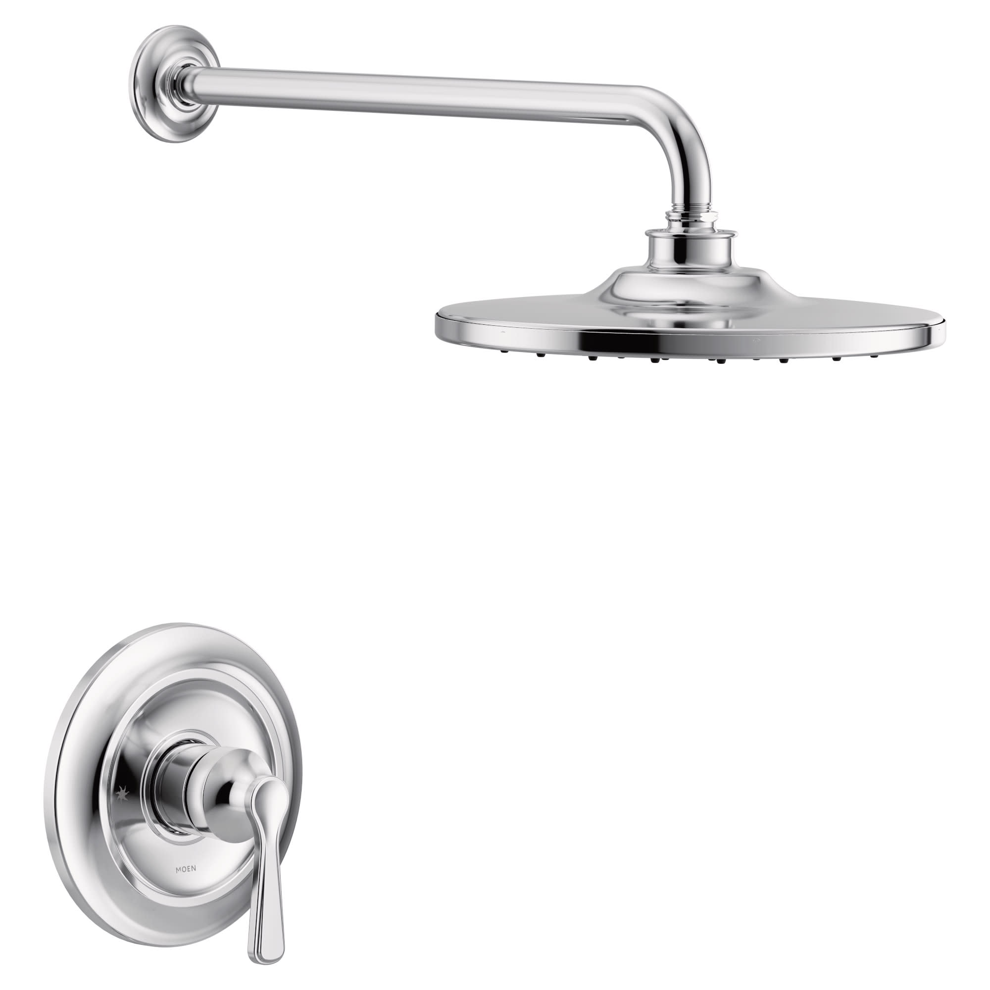Moen UTS344302 Colinet Single Function Pressure Balanced Valve Trim Only with Single Lever Handle Chrome Showers Shower Only Pressure Balanced
