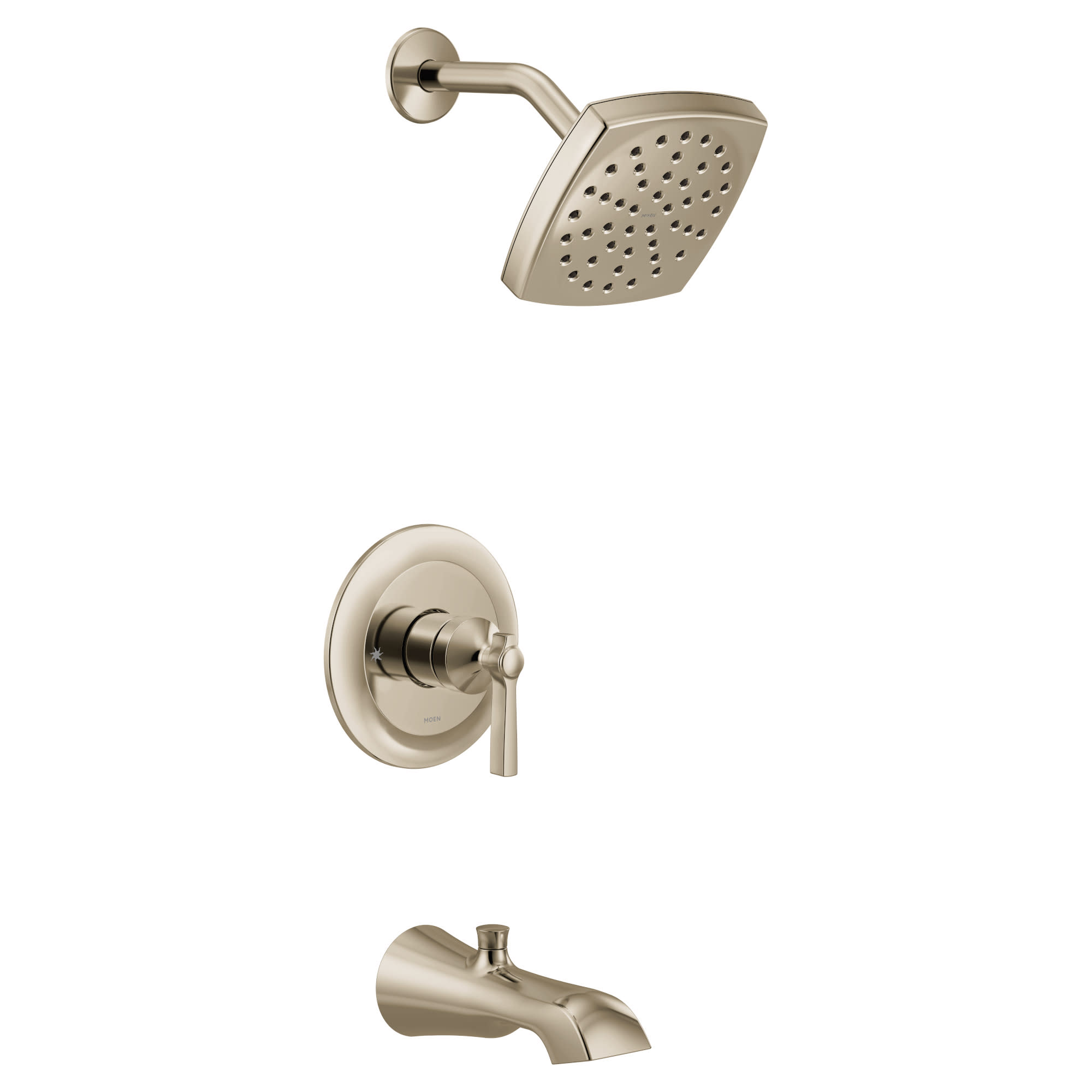 Moen UTS3913EP Flara Single Function Pressure Balanced Valve Trim Only with Single Lever Handle and Integrated Diverter - Less Rough In Polished