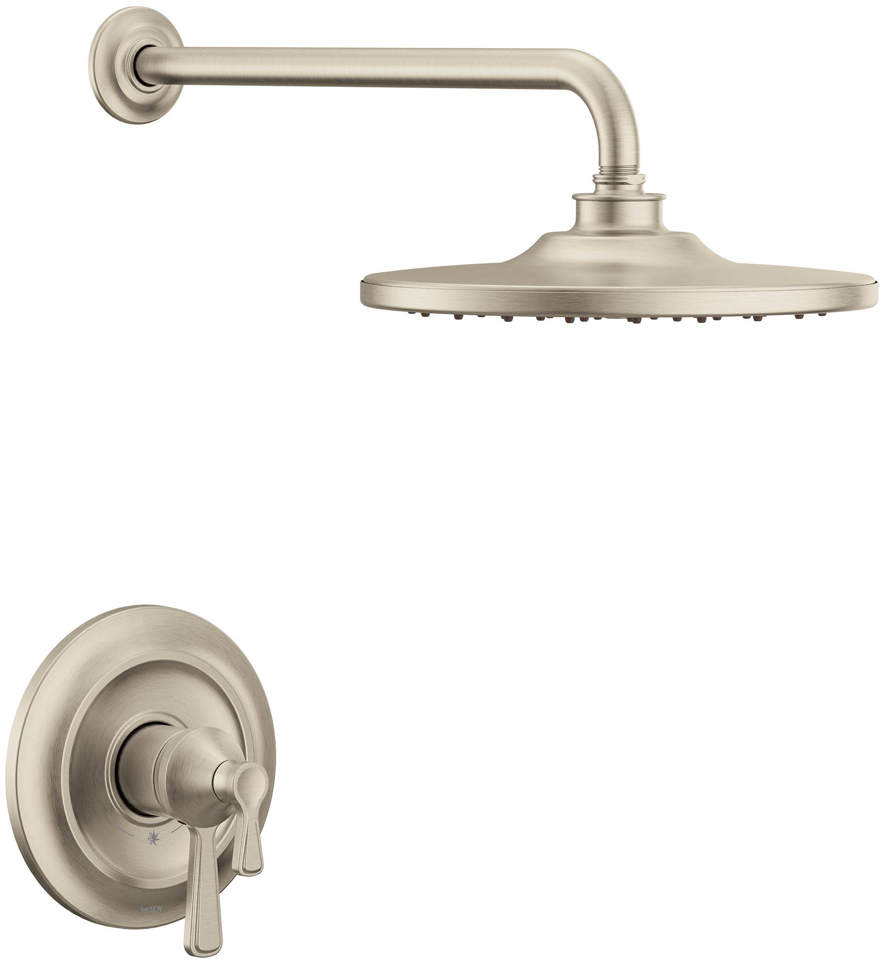 Moen UTS444302EP Colinet M-CORE 4-Series Shower Only Trim Package with 1.75 GPM Single Function Shower Head Brushed Nickel Showers Shower Only