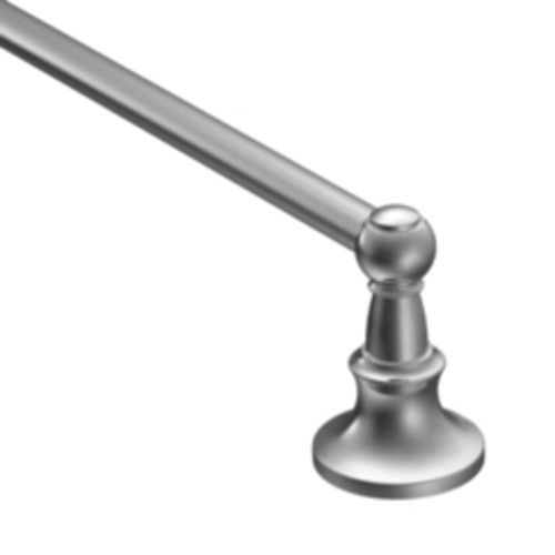 Moen DN4424 24" Towel Bar with Mounting Hardware from the Vale Collection Chrome Bathroom Hardware and Accessories Bathroom Hardware Towel Bars