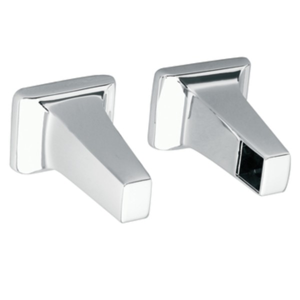 Moen P5100 3/4" Square Towel Bar Posts Pair from the Donner Contemporary Collection Polished Chrome Bathroom Hardware Accessories and Parts Towel Bar