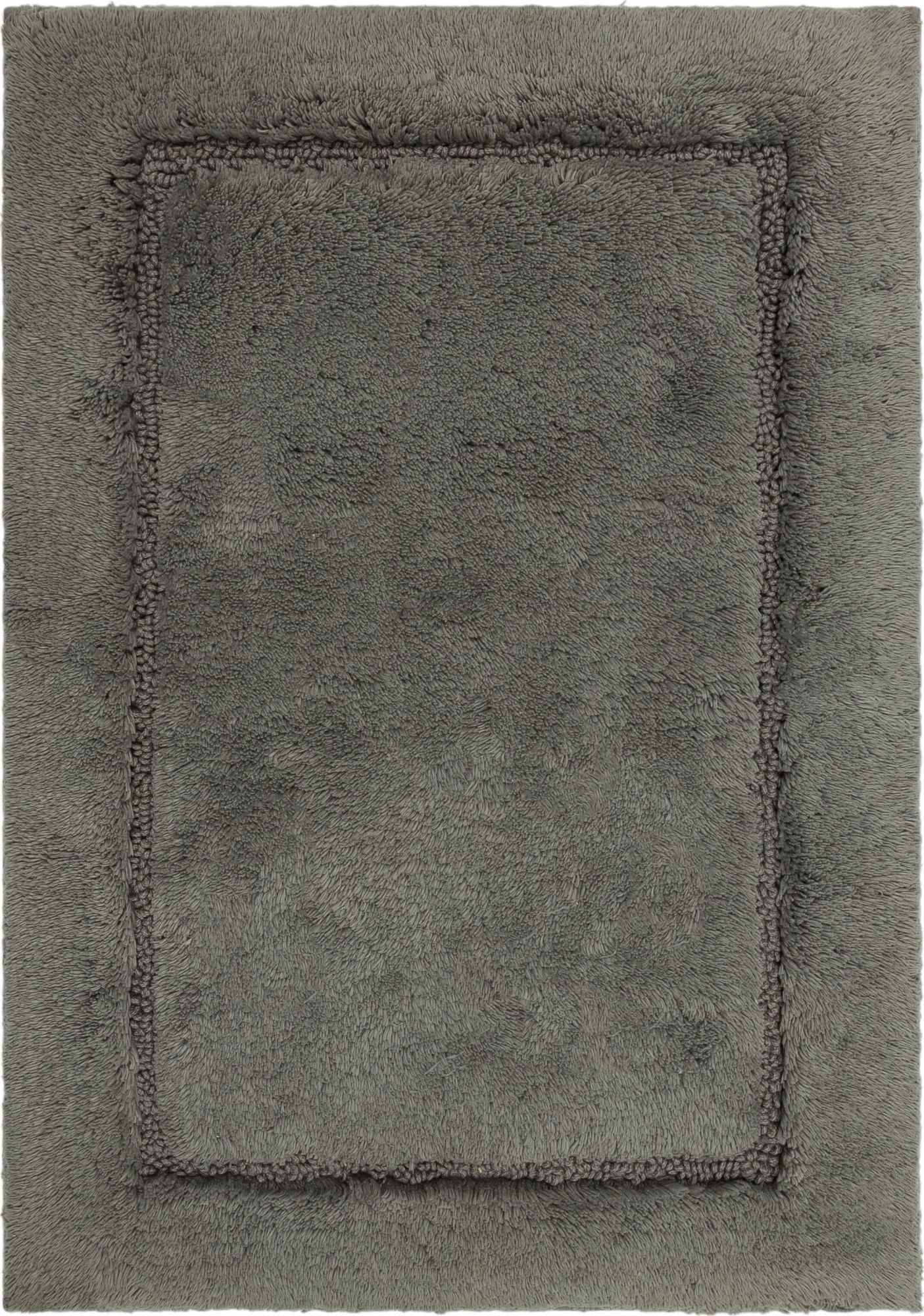 Photos - Bath Mat Mohawk Home N6357 027045 EC Regency Bath 2-1/4' x 3-3/4' Shag Cotton Solid Indoor Rectangular Bathroom Rug Gray Home Decor R 