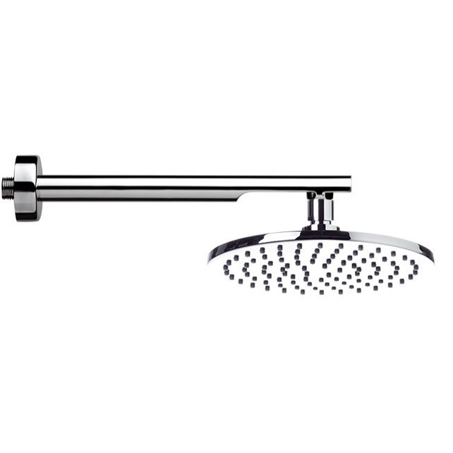 Nameeks 359MM20-348N Remer Collection 2.5 GPM Single Function Rain Shower Head with Shower Arm Chrome Showers Shower Heads Single Function