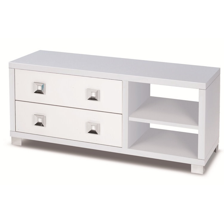 Photos - Dresser / Chests of Drawers Nameeks 576 Sarmog Double Collection Storage Cabinet Glossy White Indoor Furniture Storage Dresser Sarmog 576-GW 