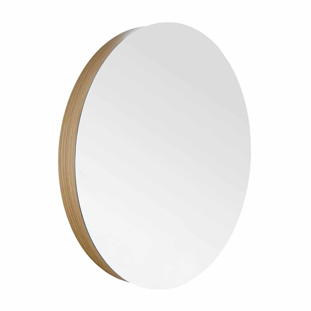 Photos - Bathroom Mirror Native Trails MRO28 Solace 28" Diameter Circular Wood Frameless Bathroom Wall Mirror Sunrise Oak Home Decor Mirrors Bathroom 