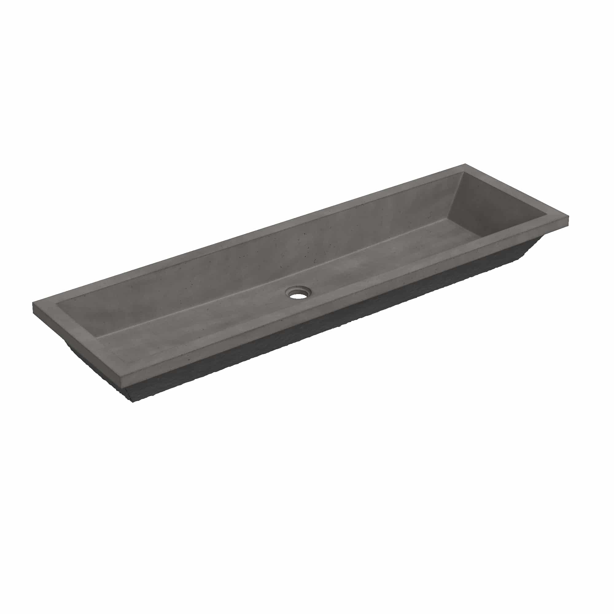 Photos - Bathroom Sink Native Trails NSL4915 NativeStone 49" Rectangular Concrete Undermount Slate Sinks s Sinks Only NS