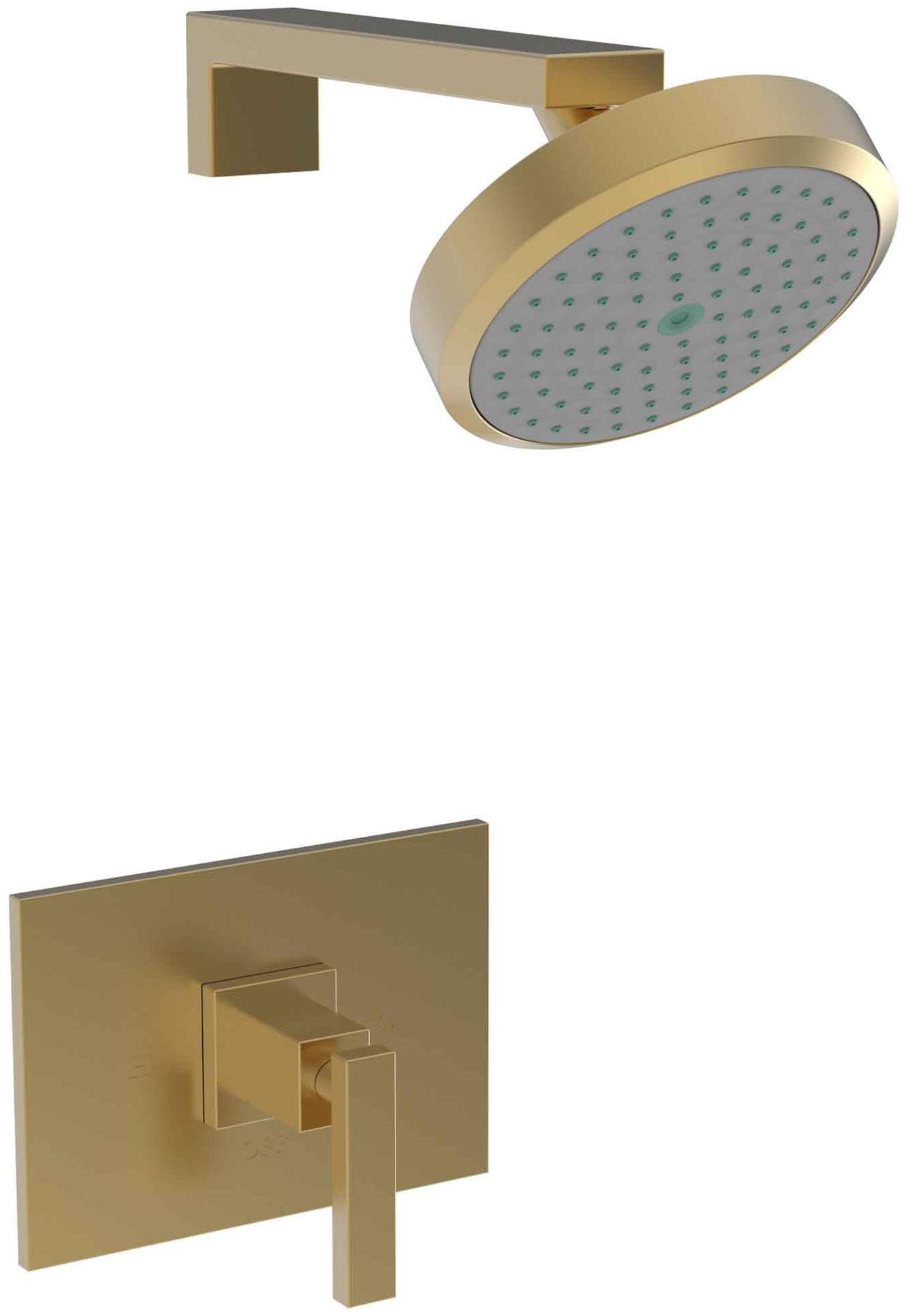 Newport Brass 3-2564BP Skylar Single Handle Pressure Balanced Shower Only Trim Set Satin Gold (PVD) Showers Shower Only Pressure Balanced