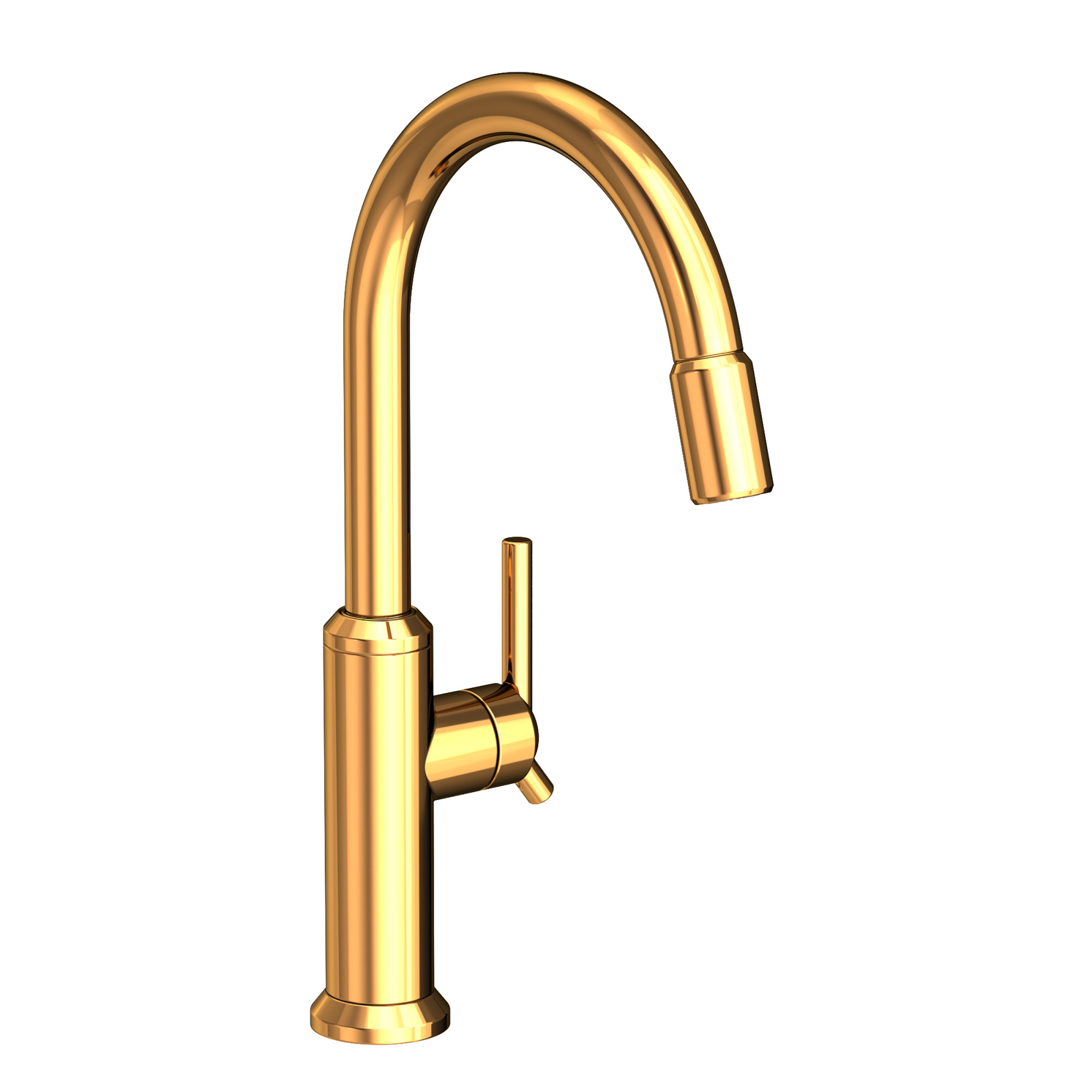 Newport Brass 3200-5113 Jeter 1.8 GPM Single Hole Pull Down Kitchen Faucet Polished Gold (PVD) Faucet Kitchen Single Handle