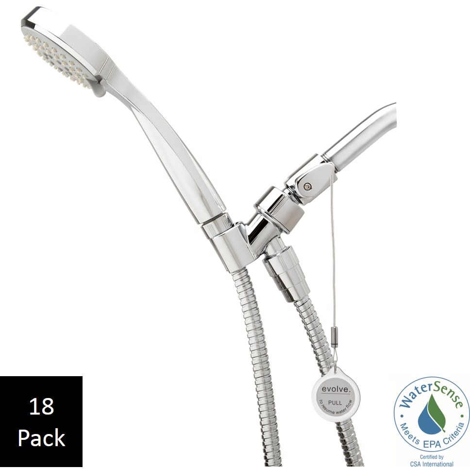 Photos - Shower System Niagara Conservation EV3041-CP150-SB EVOLVE 1.5 GPM Multi Function Hand Shower Chrome Showers Hand Showers Multi Function
