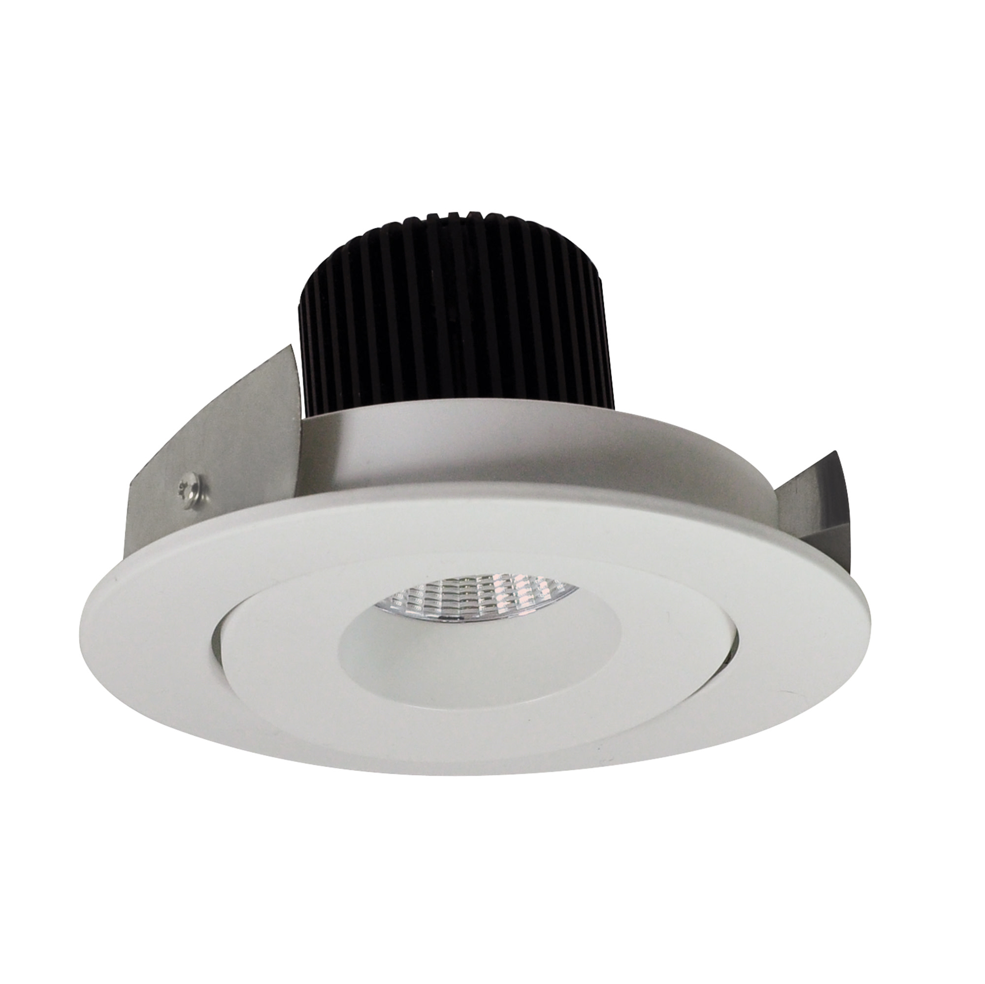 Photos - Chandelier / Lamp Lumens Nora Lighting NIO-4RG30X/10 Iolite 4" LED Adjustable Recessed Trim - 3000K - 1000 - Gimbal White Recessed Lights Rece