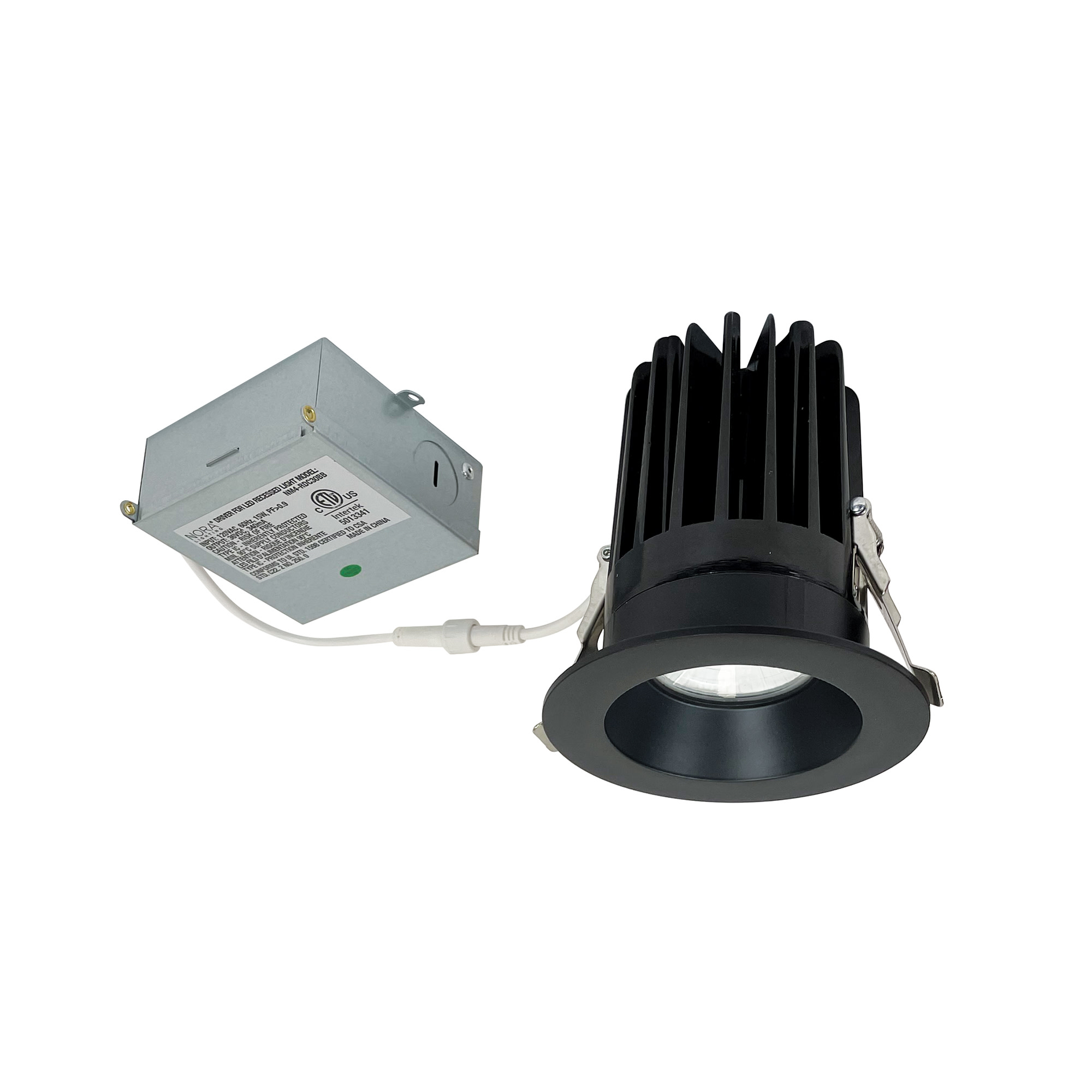 Photos - Chandelier / Lamp Air Tight Nora Lighting NM4-RDC27 M4 4" Canless Round Reflector 2700K LED Recessed Fixture - Airtight Matte Black Recessed Lights Canl 