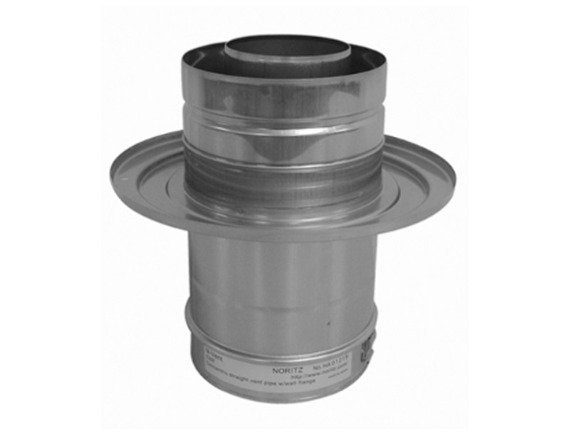 Photos - Air Vent Cover / Duct Steel Noritz CWF-F Stainless  Double-Wall Concentric Straight Vent Pipe with Wall Flange Vent Pipe Direct Vent 