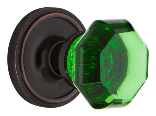 Photos - Door Handle Classic Nostalgic Warehouse  Single Dummy Door Knob with Emerald Waldorf Knob - Timeless Bronze - 722164 722164 