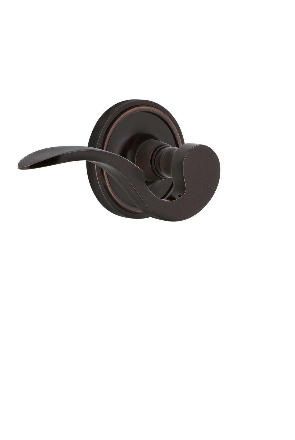 Photos - Door Handle Classic Nostalgic Warehouse CLAMANSDNKLH Manor Left Handed Non-Turning One-Sided Door Lever with  Rose Timeless Bronze Door H 