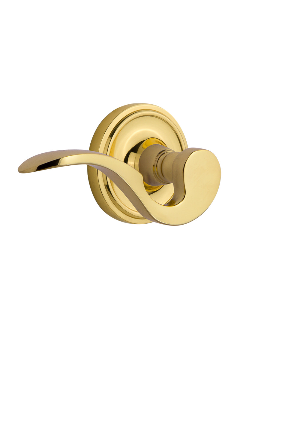 Photos - Door Handle Classic Nostalgic Warehouse CLAMANPSG238NKLH Manor Left Handed Passage Door Lever Set with  Rose for 2-3/8" Backset Doors Unl 