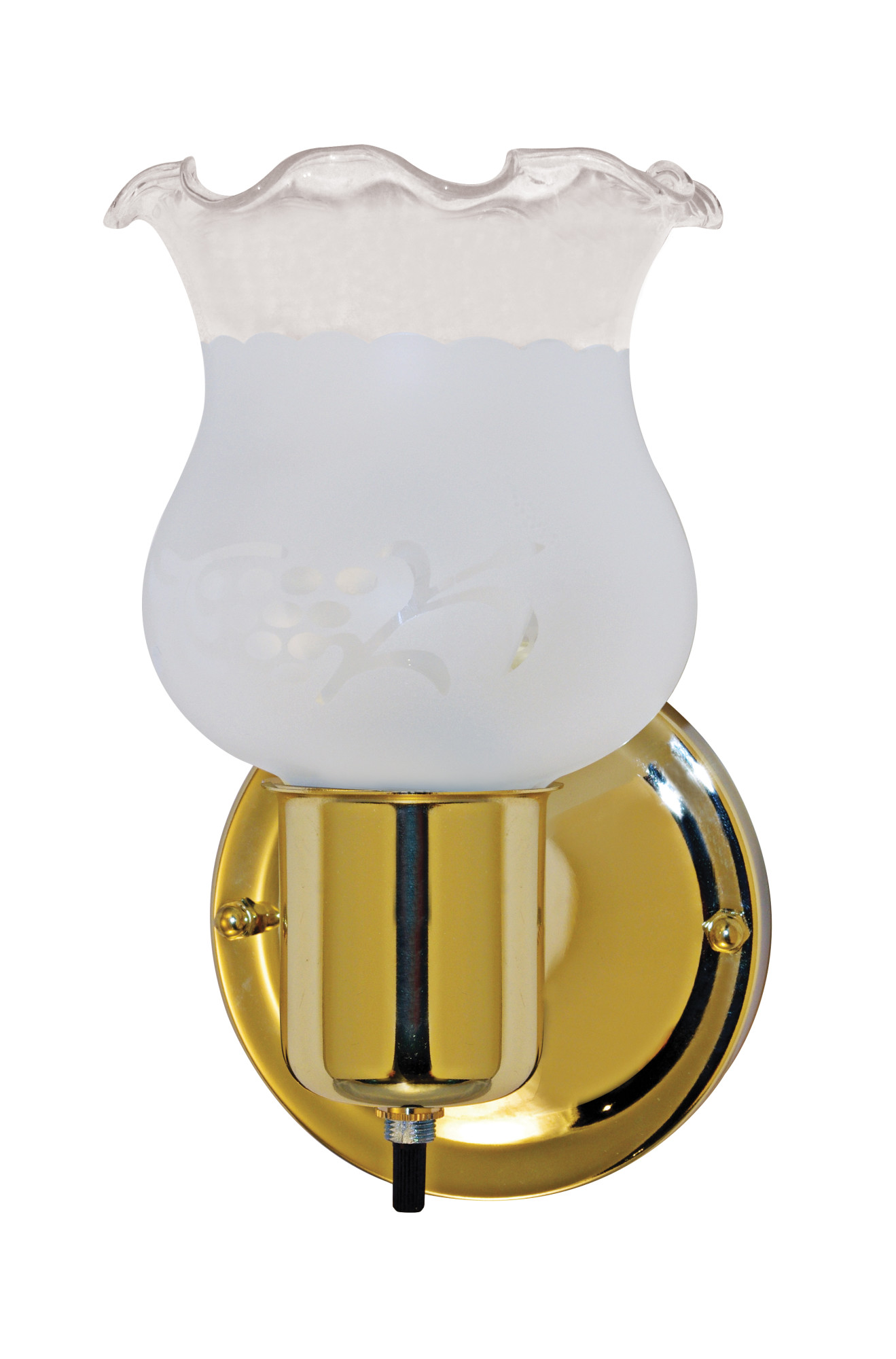 Photos - Chandelier / Lamp NuVo Lighting 60/6097 5" Wide Bathroom Vanity Light with a Glass Shade Polished Brass / Frosted Grape Indoor Lighting Bathro 