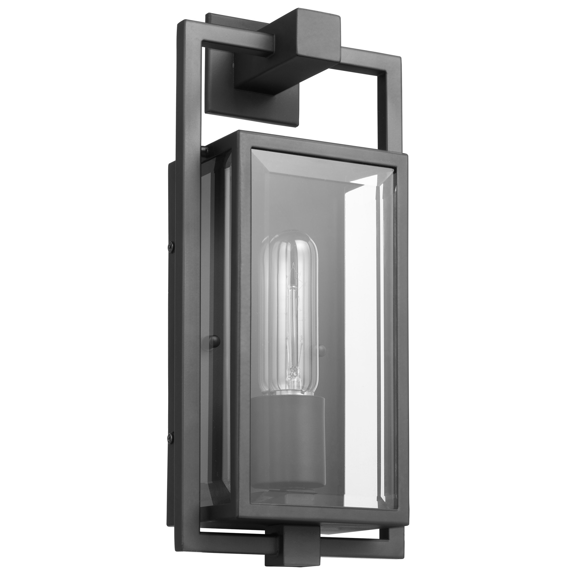 Photos - Floodlight / Street Light NuVo Lighting 60/7543 Exhibit 14" Tall Outdoor Wall Sconce Matte Black Outdoor Lighting Wall Sconces 