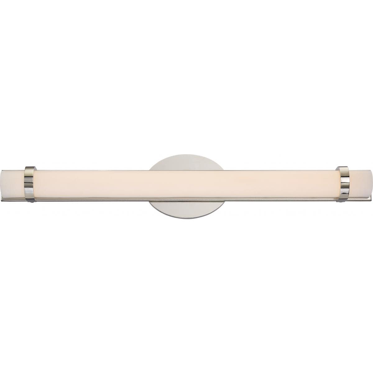 Photos - Chandelier / Lamp NuVo Lighting 62/932 Slice Single Light 24" Tall Integrated LED Wall Sconce - ADA Compliant Polished Nickel Indoor Lighting 
