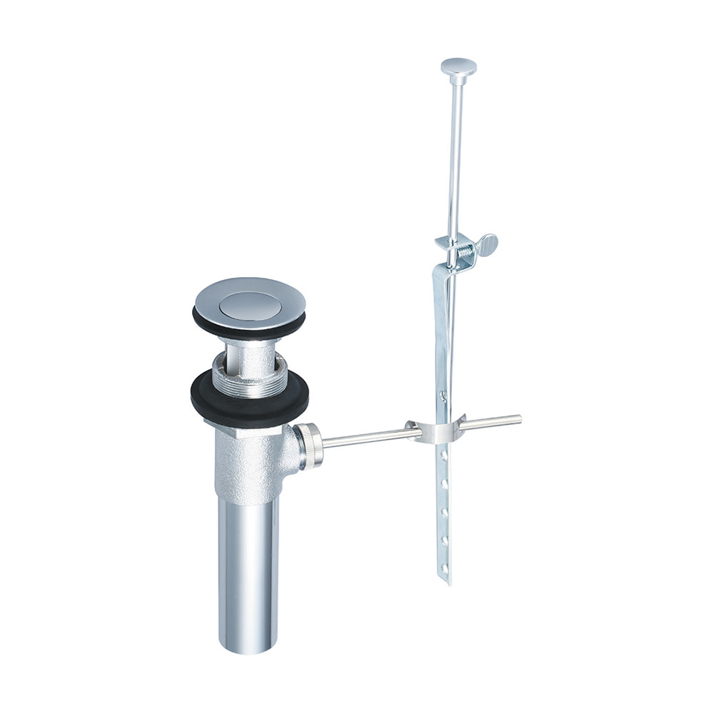 Photos - Pipe Trap Olympia Faucets OP-630002 1-1/4" Pop-Up Drain Assembly with Overflow Polished Chrome Sink Accessories and Parts Bathroom Sin 