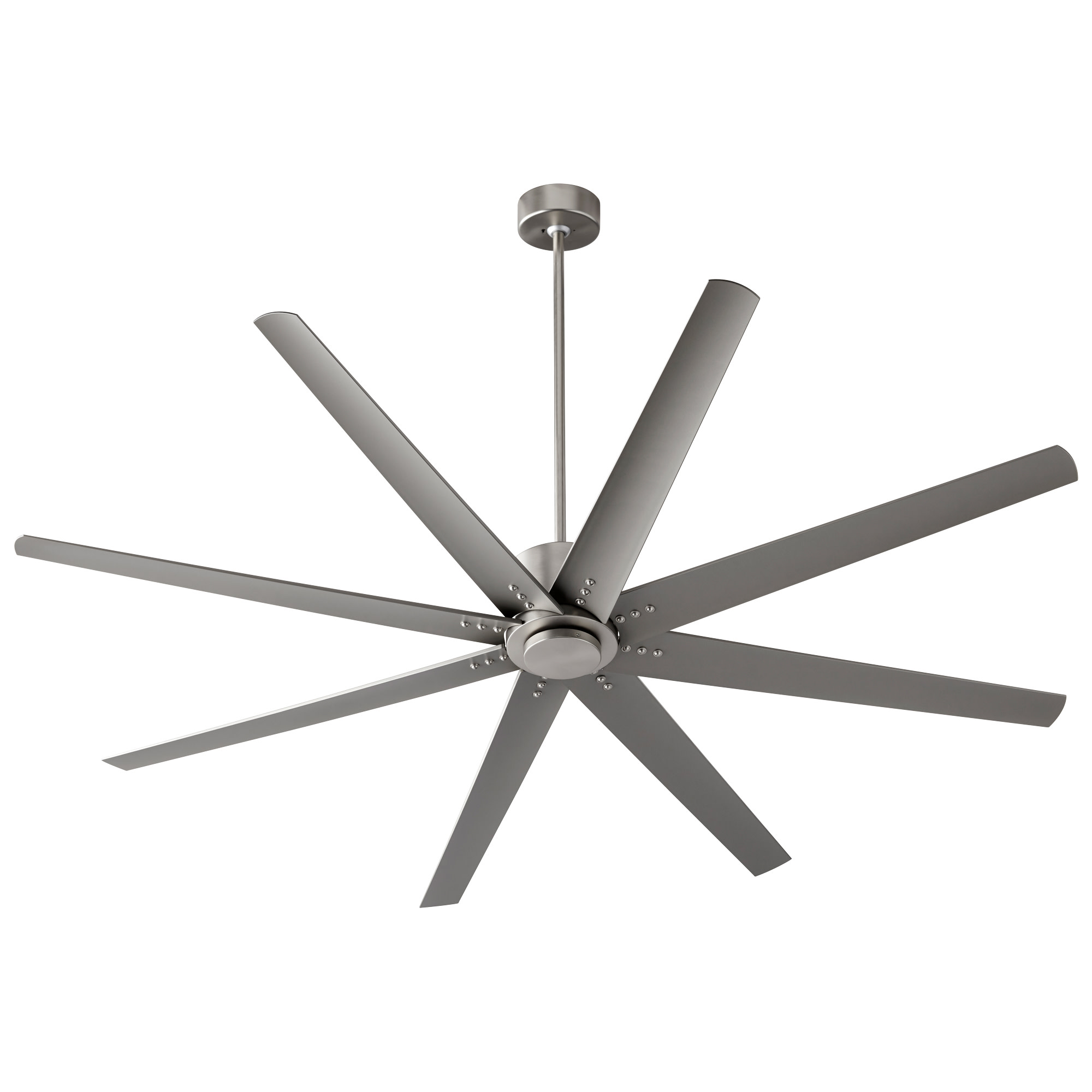 Photos - Fan Oxygen Lighting 3-108 Fleet 72" 8 Blade Indoor Ceiling Satin Nickel s Ceiling s Indoor Ceiling s 3-108-24