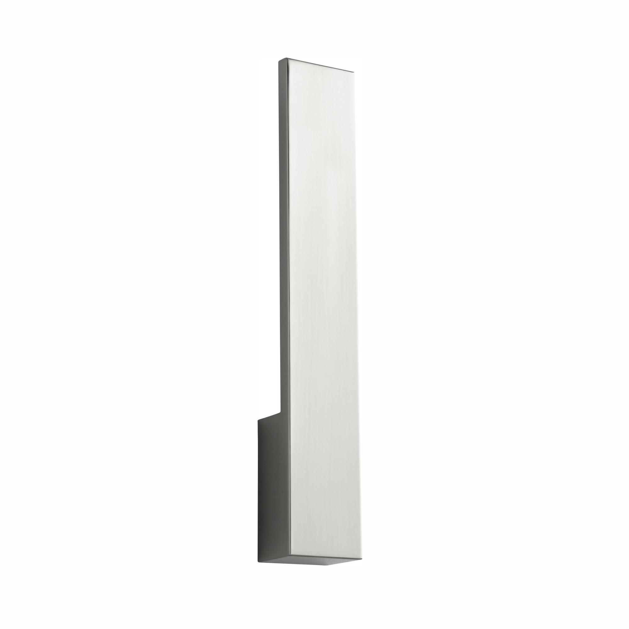 Photos - Chandelier / Lamp Oxygen Lighting 3-511 Icon 20" Tall 1 Light ADA LED Wall Sconce with White Acrylic Shade Satin Nickel Indoor Lighting Wall S 