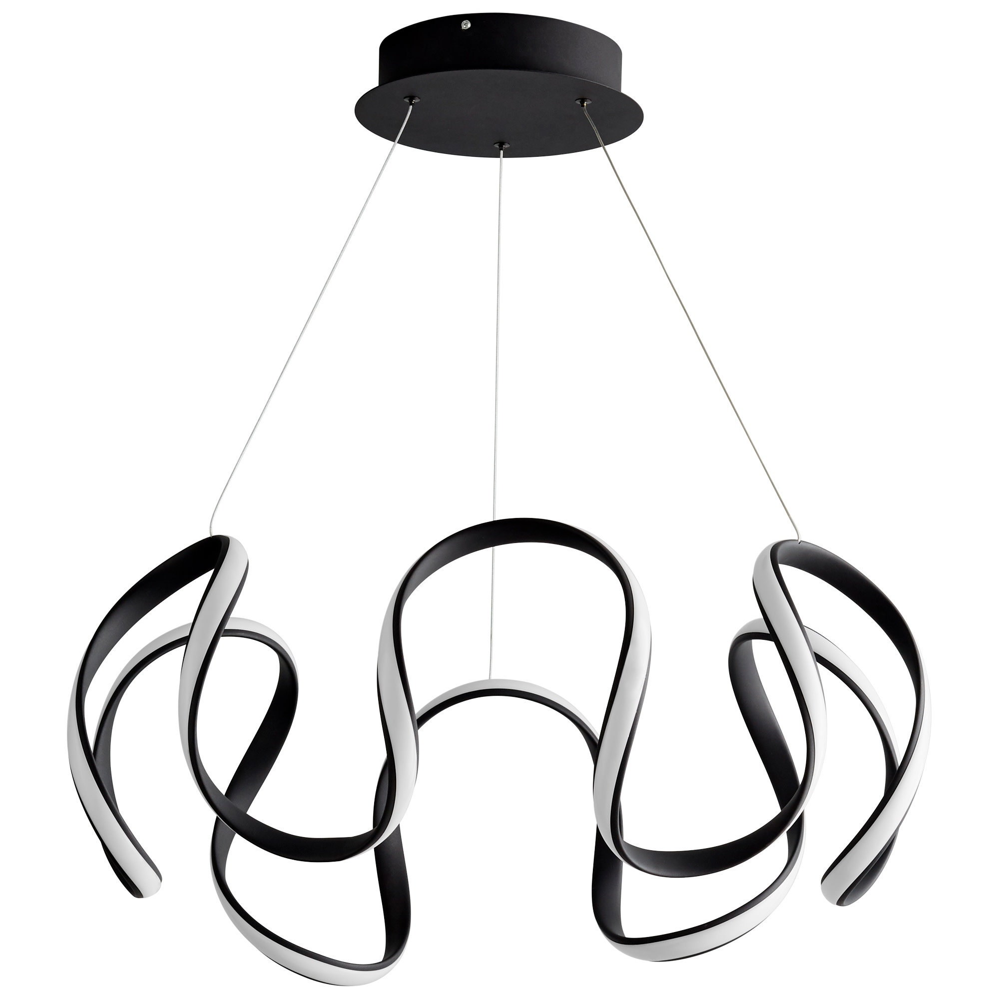 Photos - Chandelier / Lamp Oxygen Lighting 3-61 Cirro 28" Wide LED Chandelier Black Indoor Lighting Chandeliers 3-61-15 