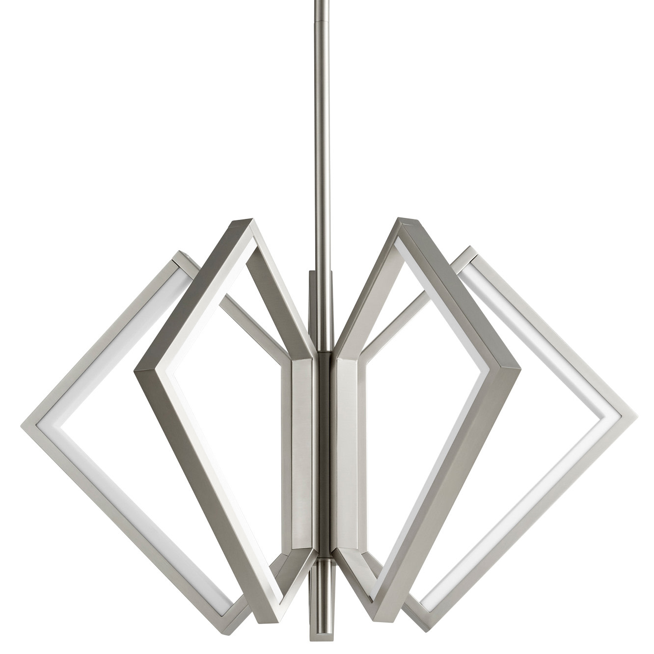 Photos - Chandelier / Lamp Oxygen Lighting 3-6143 Acadia 5 Light 30" Wide LED Chandelier Satin Nickel Indoor Lighting Chandeliers 3-6143-24 
