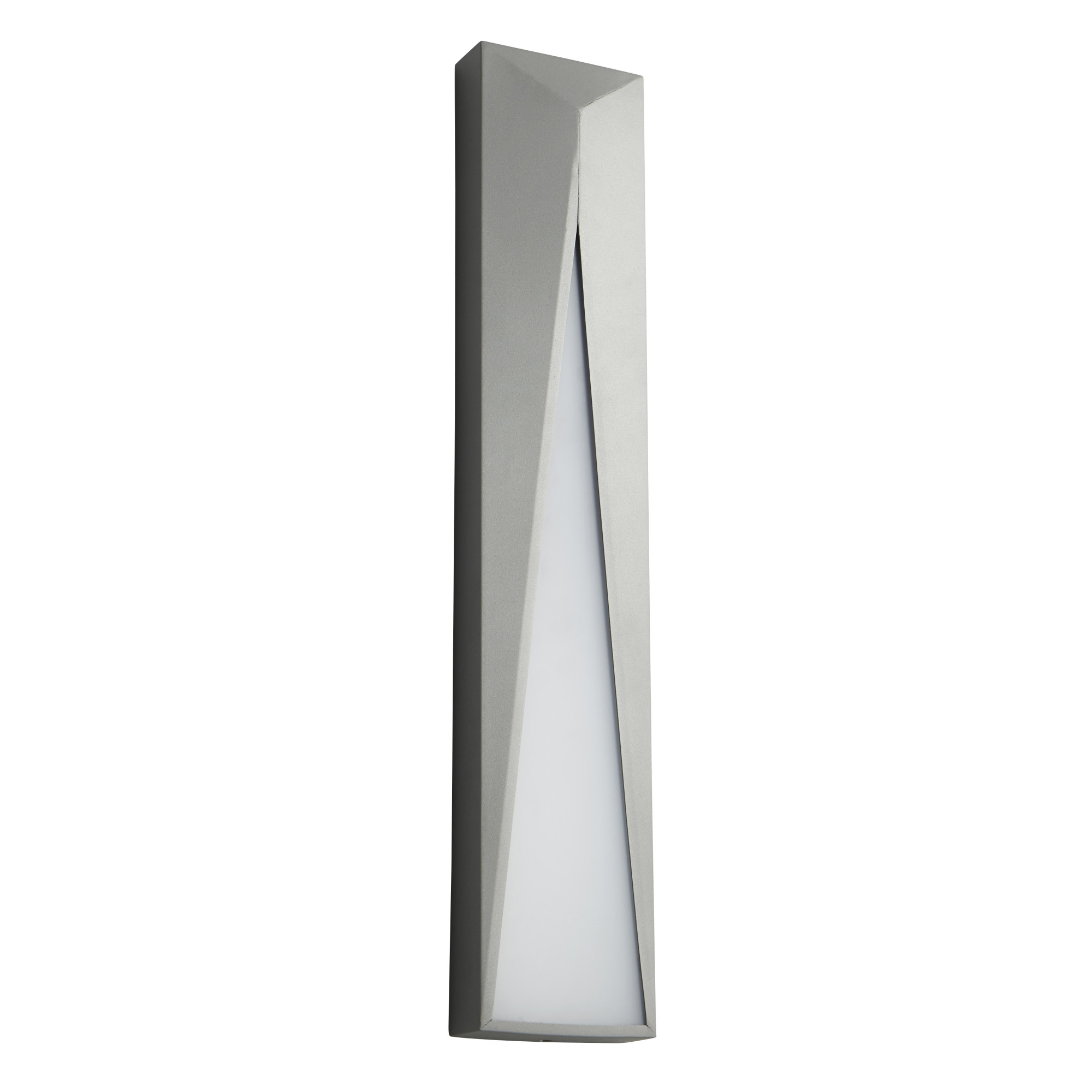 Photos - Floodlight / Street Light Oxygen Lighting 3-737 Elif 22" Tall 2 Light ADA Single Outdoor LED Wall Sconce with Polycarbonate Lens Grey Outdoor Lighting 