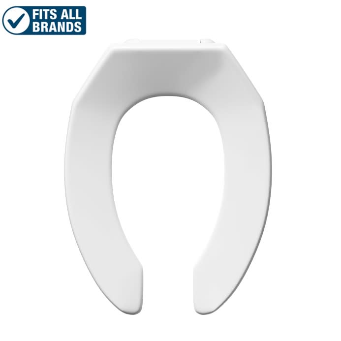 Photos - Toilet Seat ProFlo PFTSCOF2000 Elongated Open-Front  White Toilets and Bidets s Elongated s PFTSCOF2000 
