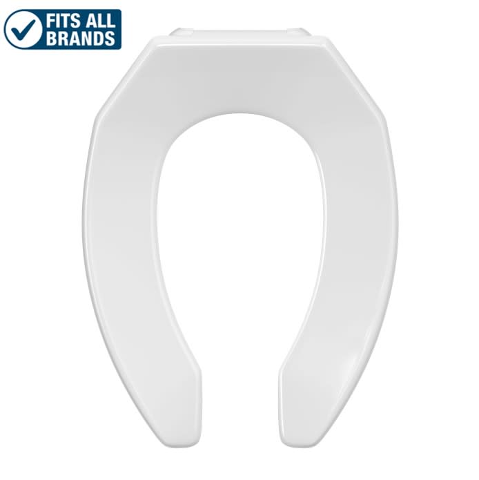 Photos - Toilet Seat ProFlo PFTSCOFE2000 Elongated Open-Front  White Toilets and Bidets s Elongated s PFTSCOFE20 