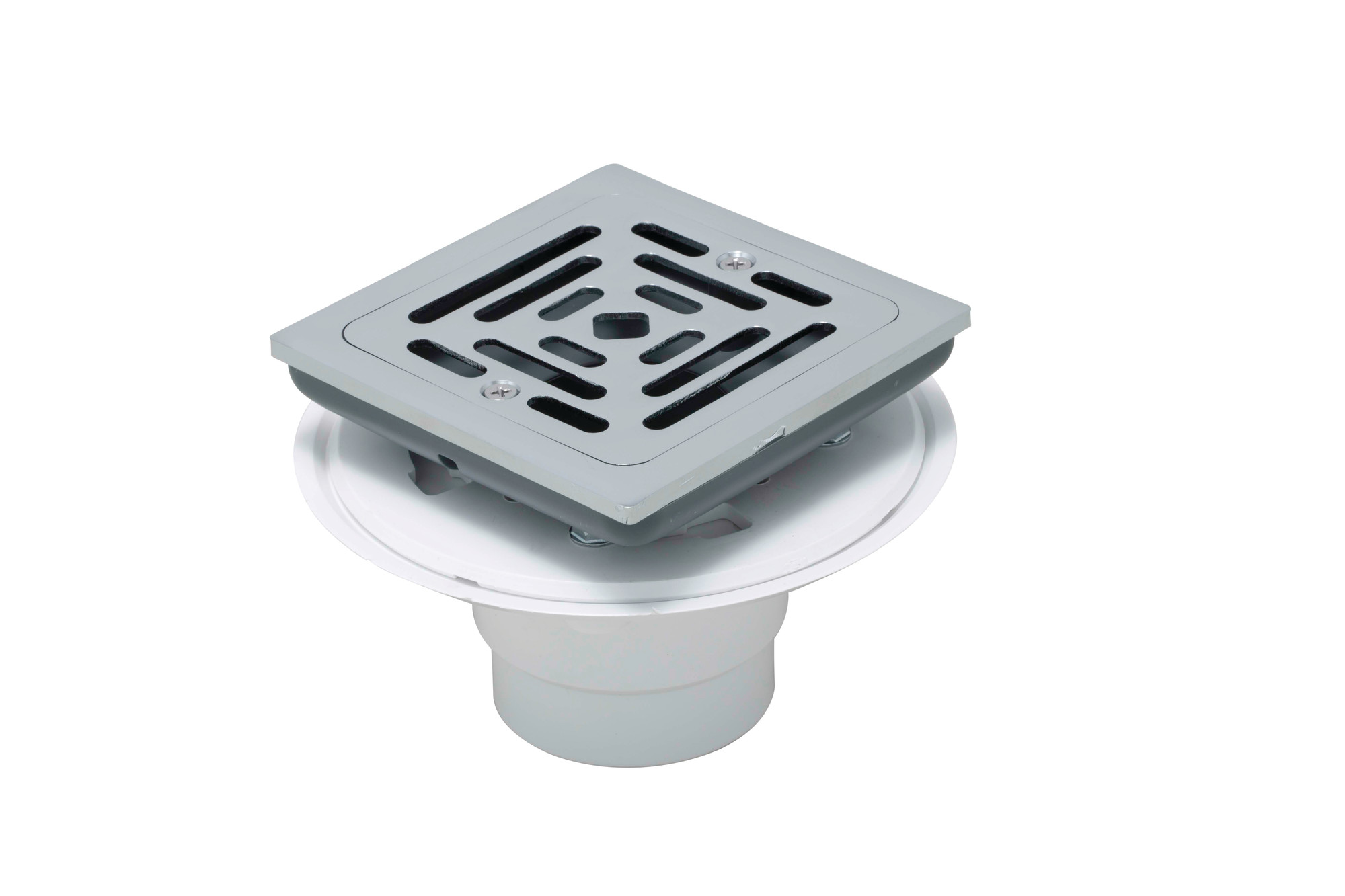 Photos - Shower System ProFlo PF607 Square Shower Drain Chrome Showers Shower Drains Standard Drains PF607CP 