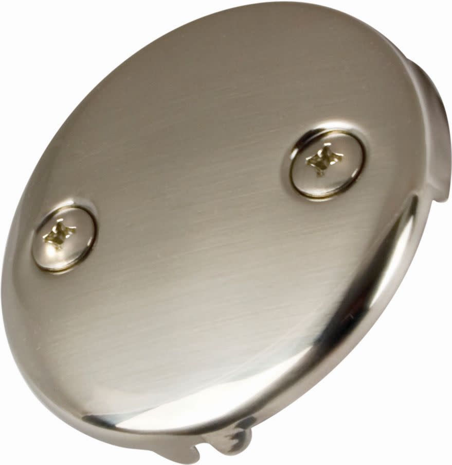 Photos - Pipe Trap ProFlo PF632 Waste and Overflow - Two Hole Plate Brushed Nickel Bath and Shower Accessories Bathtub Components Tub Wastes an 