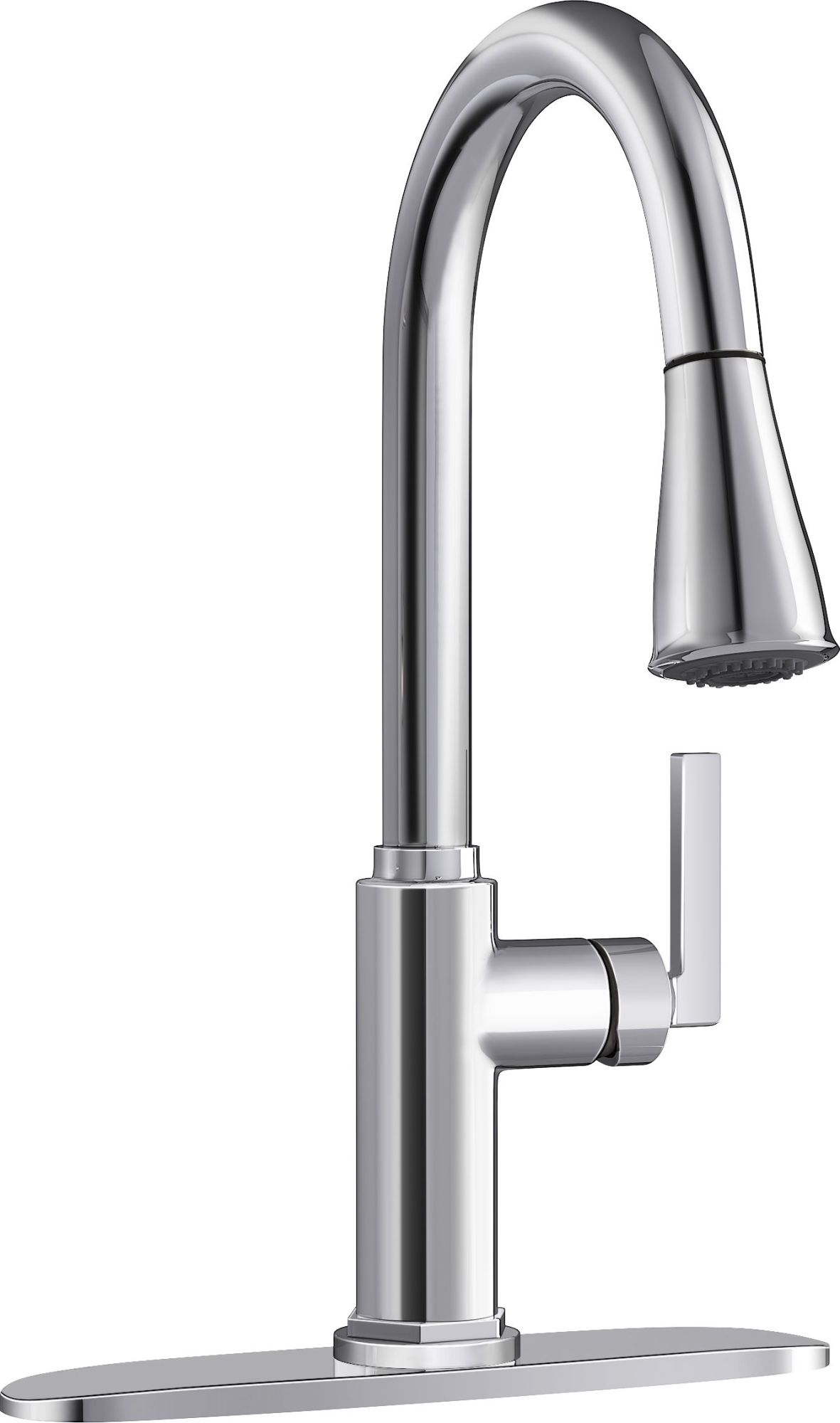Photos - Tap ProFlo PFXC7512 Pixley 1.8 GPM Single Hole Pull Down Kitchen Faucet - Includes Escutcheon Chrome Faucet Kitchen Single Handl 