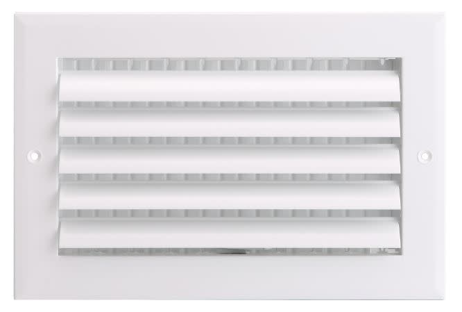 Photos - Air Vent Cover / Duct A&D PROSELECT PSA1CW10U 10" x 6" Aluminum Residential Ceiling and Sidewall Register - 1 Way White Vent Covers Registers Slatted 