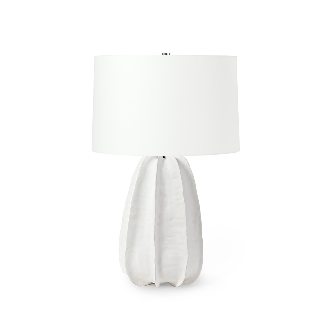Photos - Desk Lamp Palecek 2140-96 Keiko 31" Tall Buffet Table Lamp Silver Lamps Table Lamps 