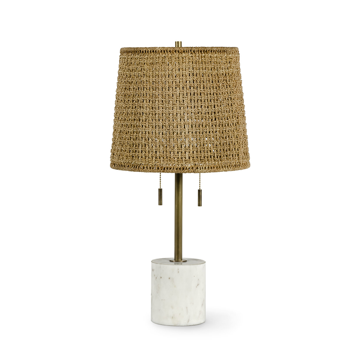 Photos - Desk Lamp Palecek 2611-82 Winslow 2 Light 25" Tall Buffet Table Lamp Brass Lamps Table Lamps 