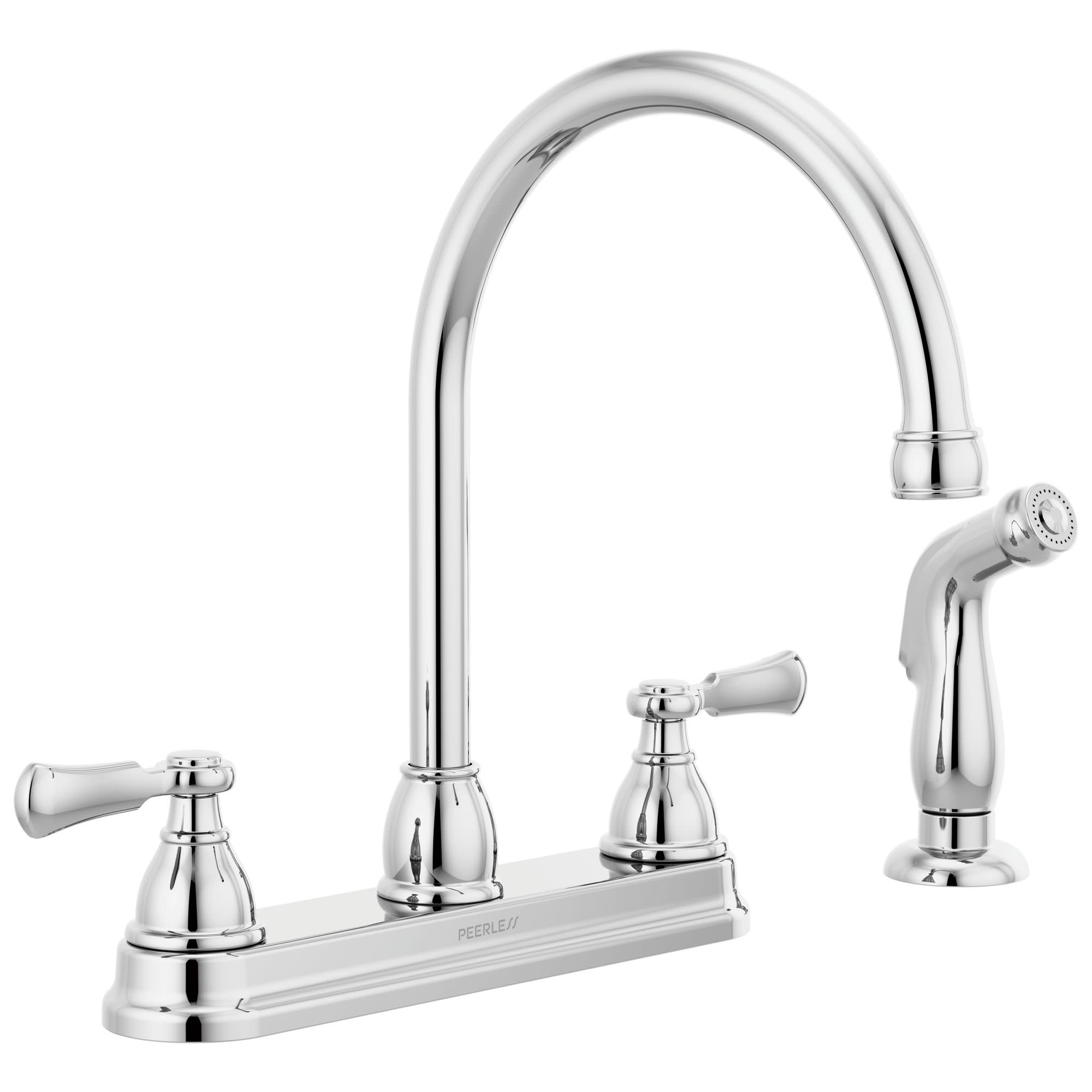 Photos - Tap Peerless P2865LF Elmhurst 1.5 GPM Standard Kitchen Faucet - Includes Side Spray Chrome Faucet Kitchen Double Handle