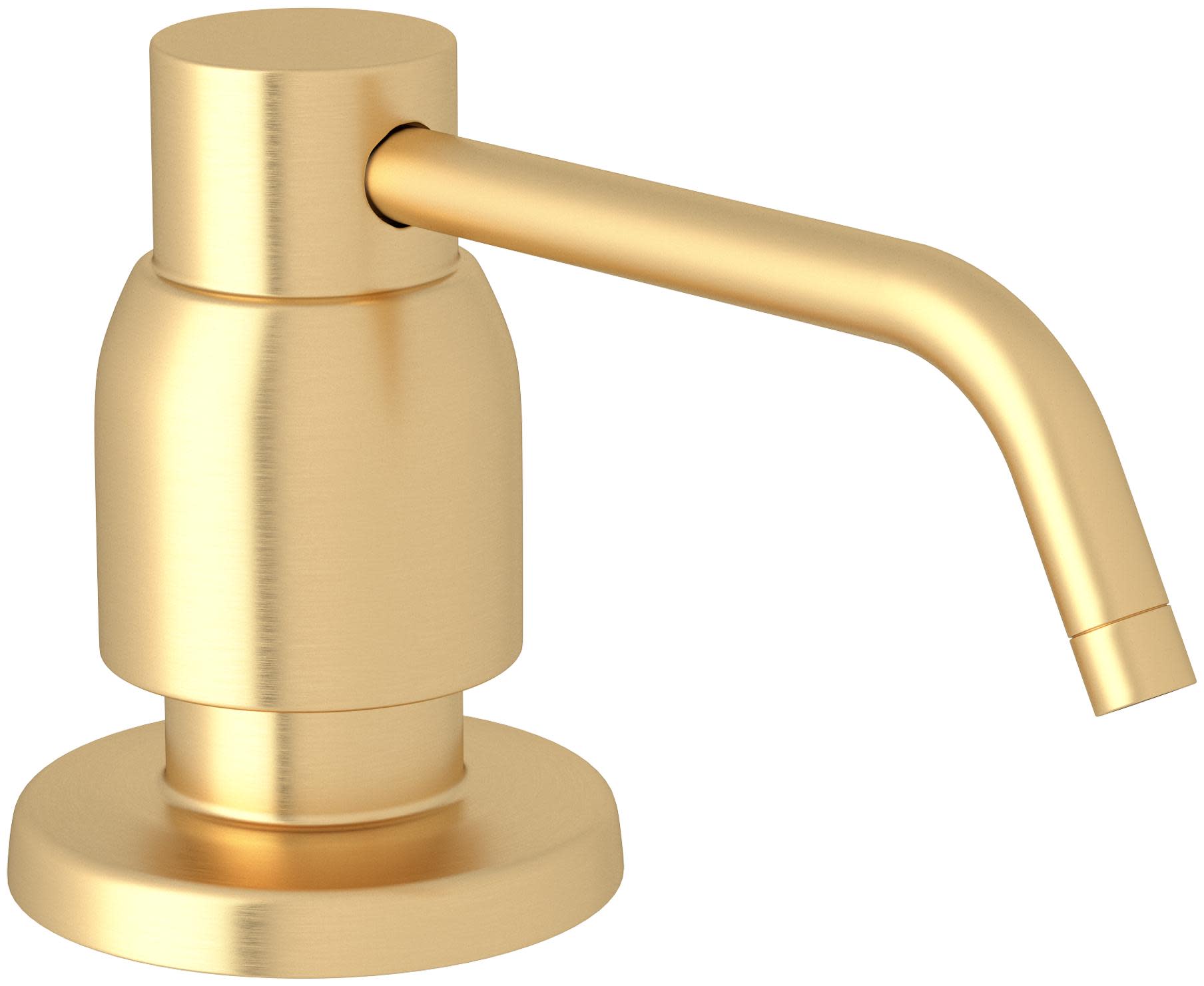 Photos - Tap Hidden Part A&D Perrin and Rowe U.6495 Holborn Deck Mounted Soap Dispenser with 16 oz Capacity Satin English Gold Faucet Accessories and Par 