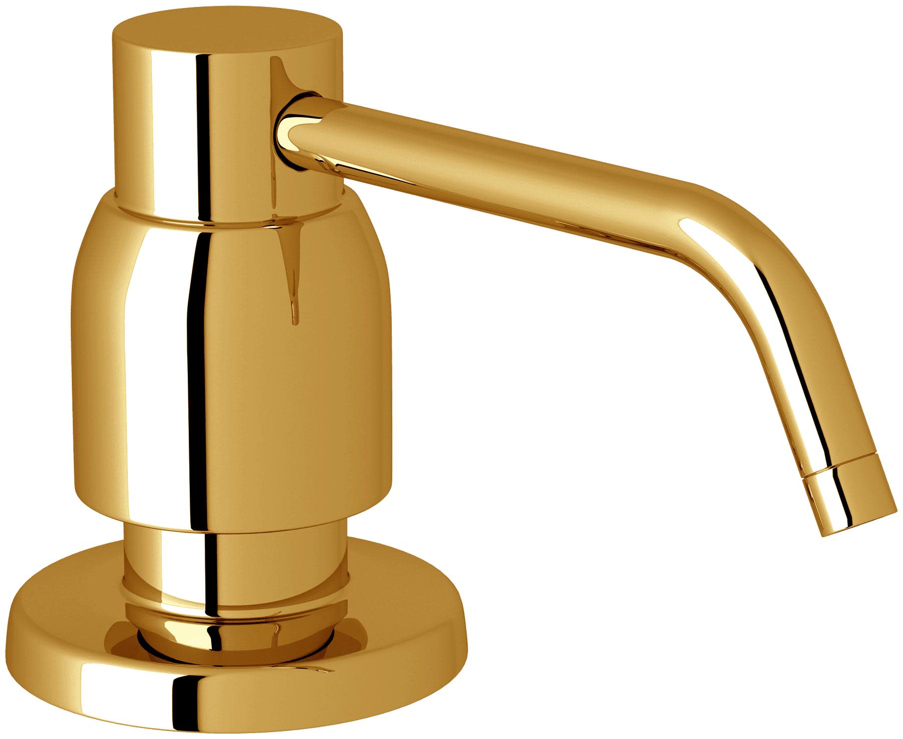 Photos - Tap Hidden Part A&D Perrin and Rowe U.6495 Holborn Deck Mounted Soap Dispenser with 16 oz Capacity Unlacquered Brass  Faucet Acce (Living Finish)