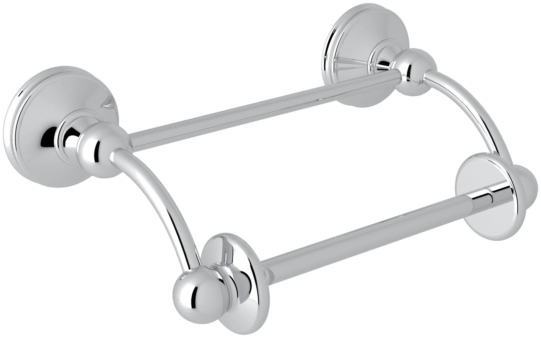 Photos - Toilet Paper Holder A&D Perrin and Rowe U.6648 Georgian Era Wall Mounted Pivoting  Polished Chrome Bathroom Hardware and Accessor 